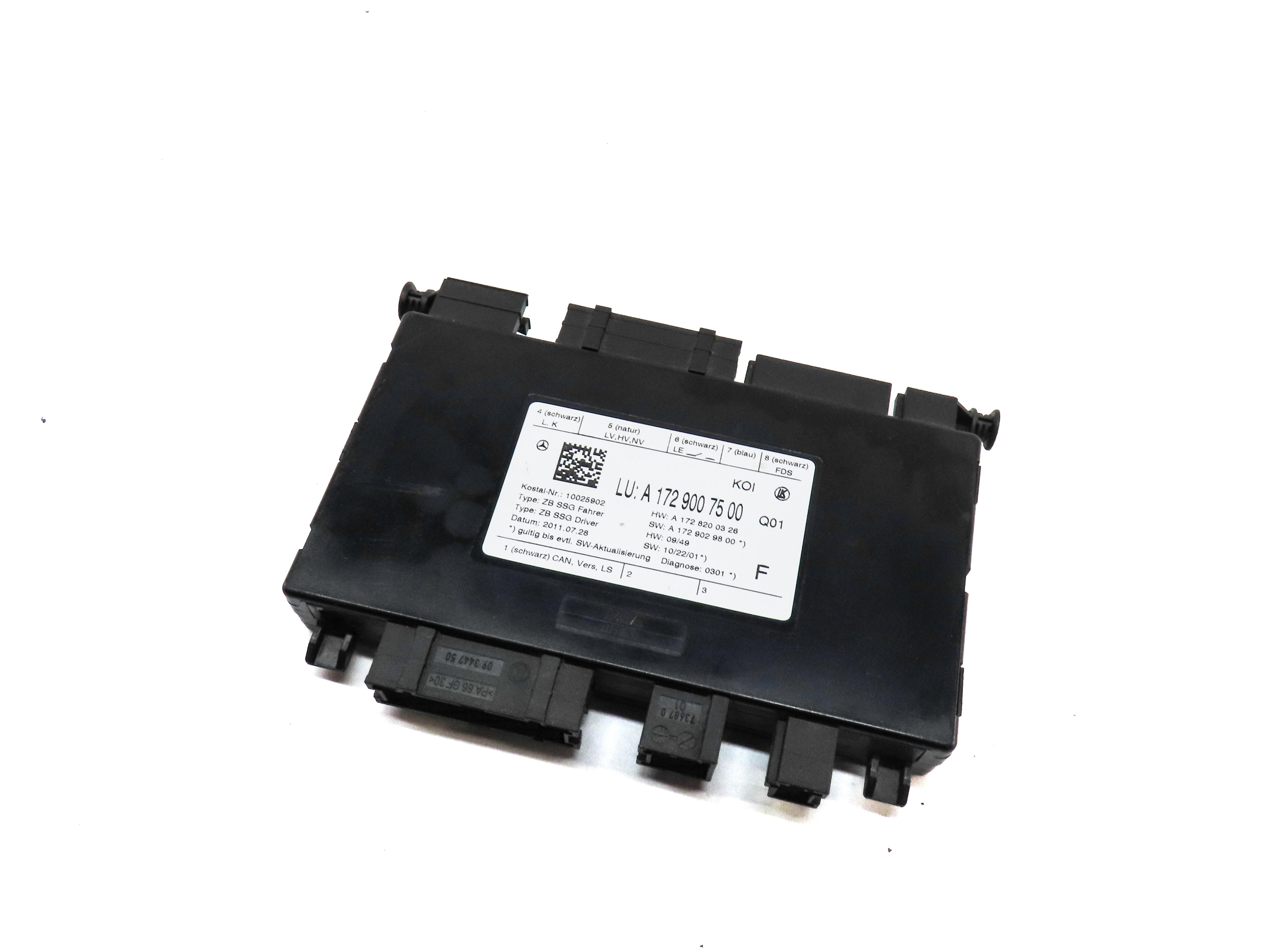 2012 MERCEDES C250 (W204) FRONT LEFT DRIVER MEMORY SEAT CONTROL MODULE — exact item pictured
