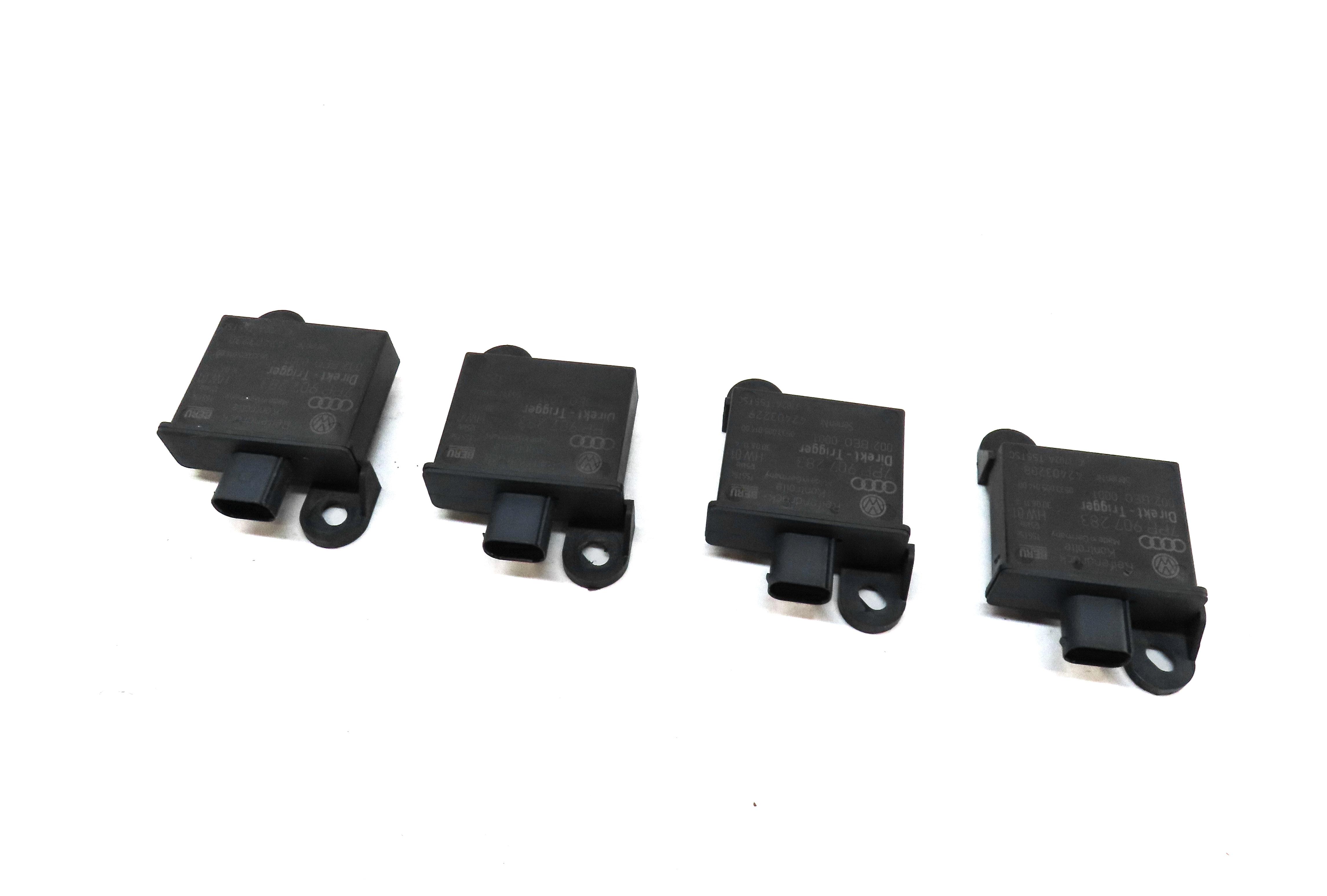 2012 PORSCHE PANAMERA (970 G1) TPMS TIRE PRESSURE SENSOR TRIGGER MODULE SET 4 — exact item pictured