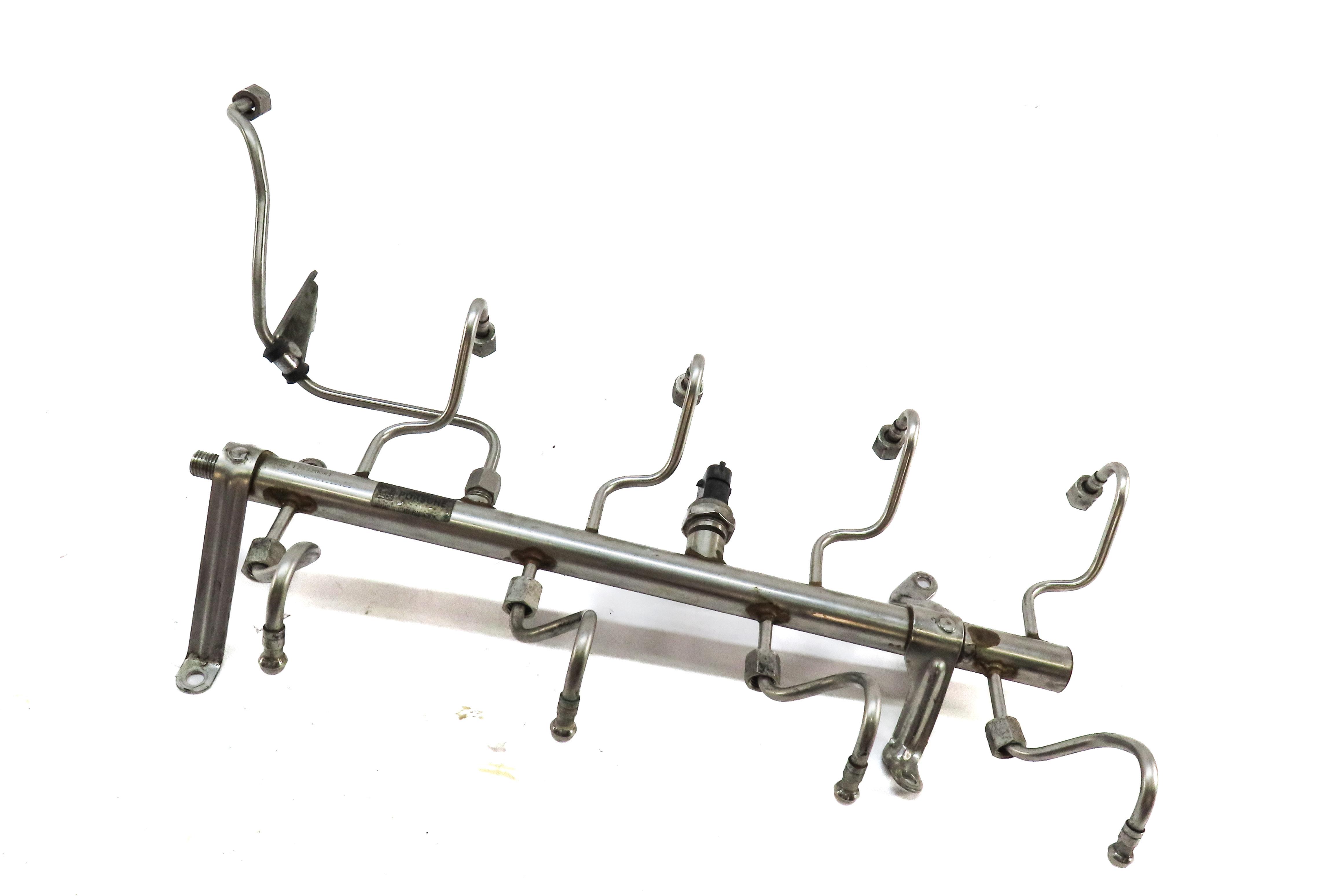 2012 PORSCHE PANAMERA 970 G1 4.8L M48.20 NON-TURBO RWD ENGINE FUEL RAIL w/ LINES — exact item pictured