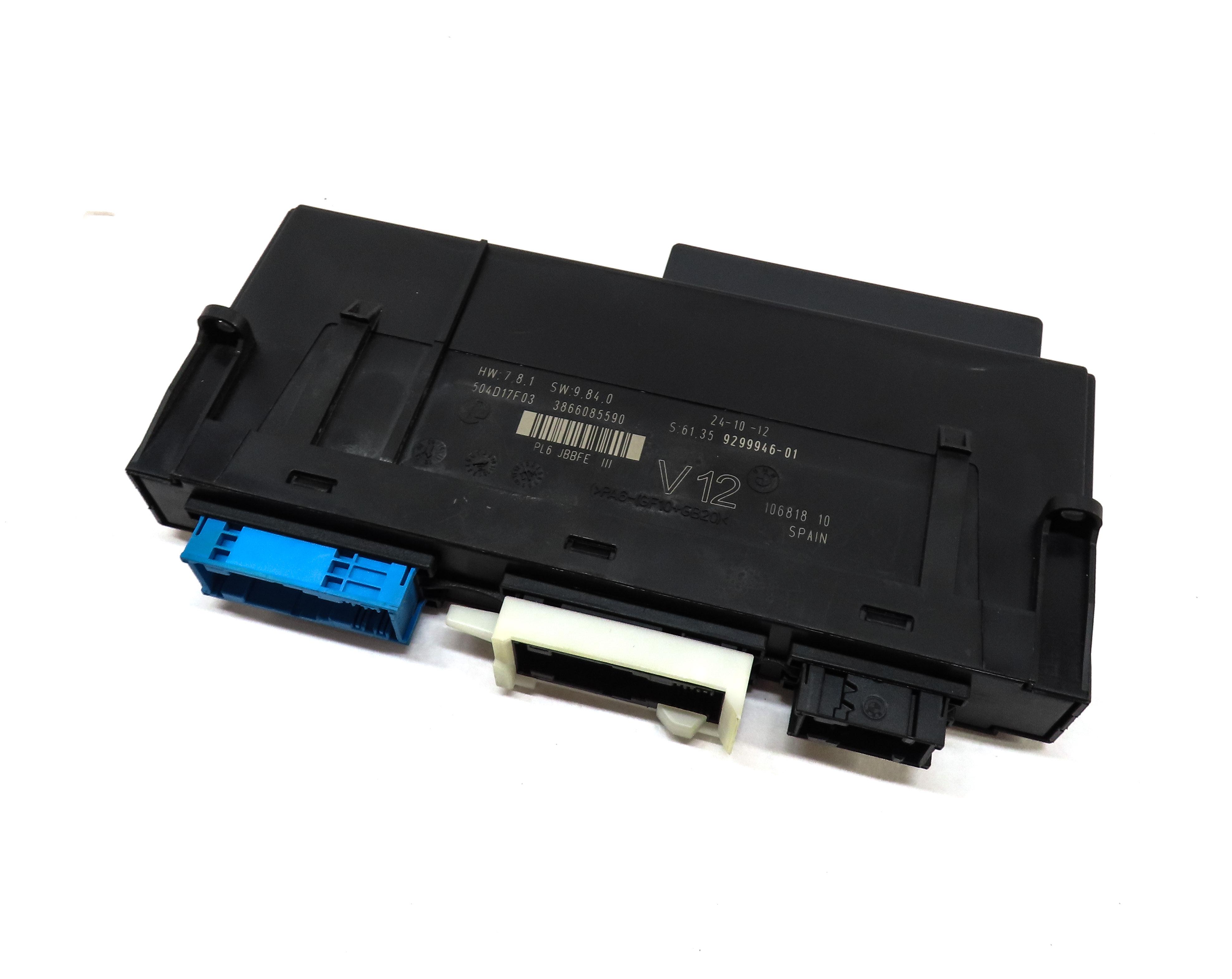 2013 BMW 640i LCI (F12) CONVERTIBLE MAIN PRIMARY BODY CONTROL MODULE COMPUTER — exact item pictured