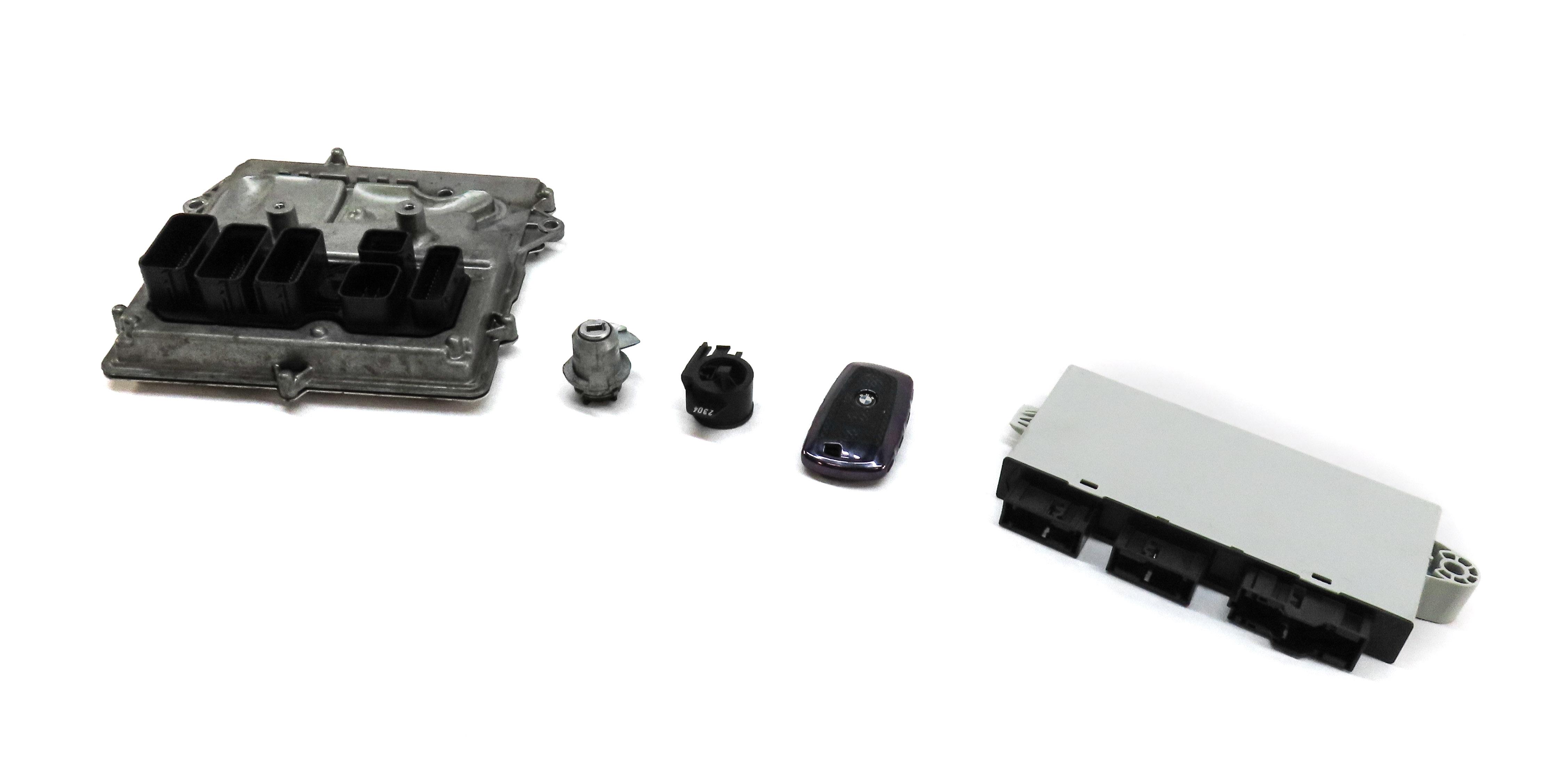 2013 BMW 640i (F06 F12 F13) 3.0L N55 ENGINE ECM DME IMMOBILIZER MODULE KEY SET — exact item pictured