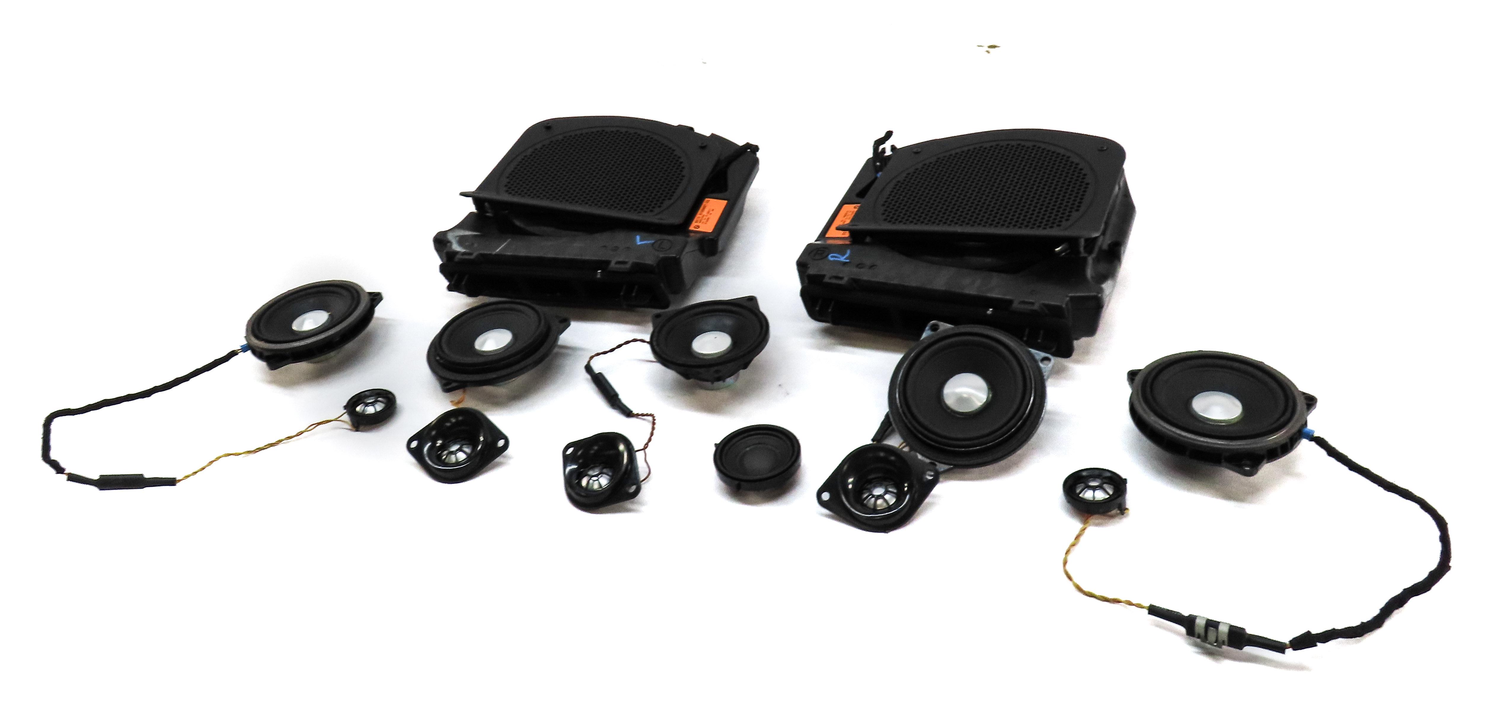 2013 BMW 640i LCI (F12) HARMAN TOP HiFi AUDIO SUBWOOFER TWEETER SPEAKER SET 13 — exact item pictured