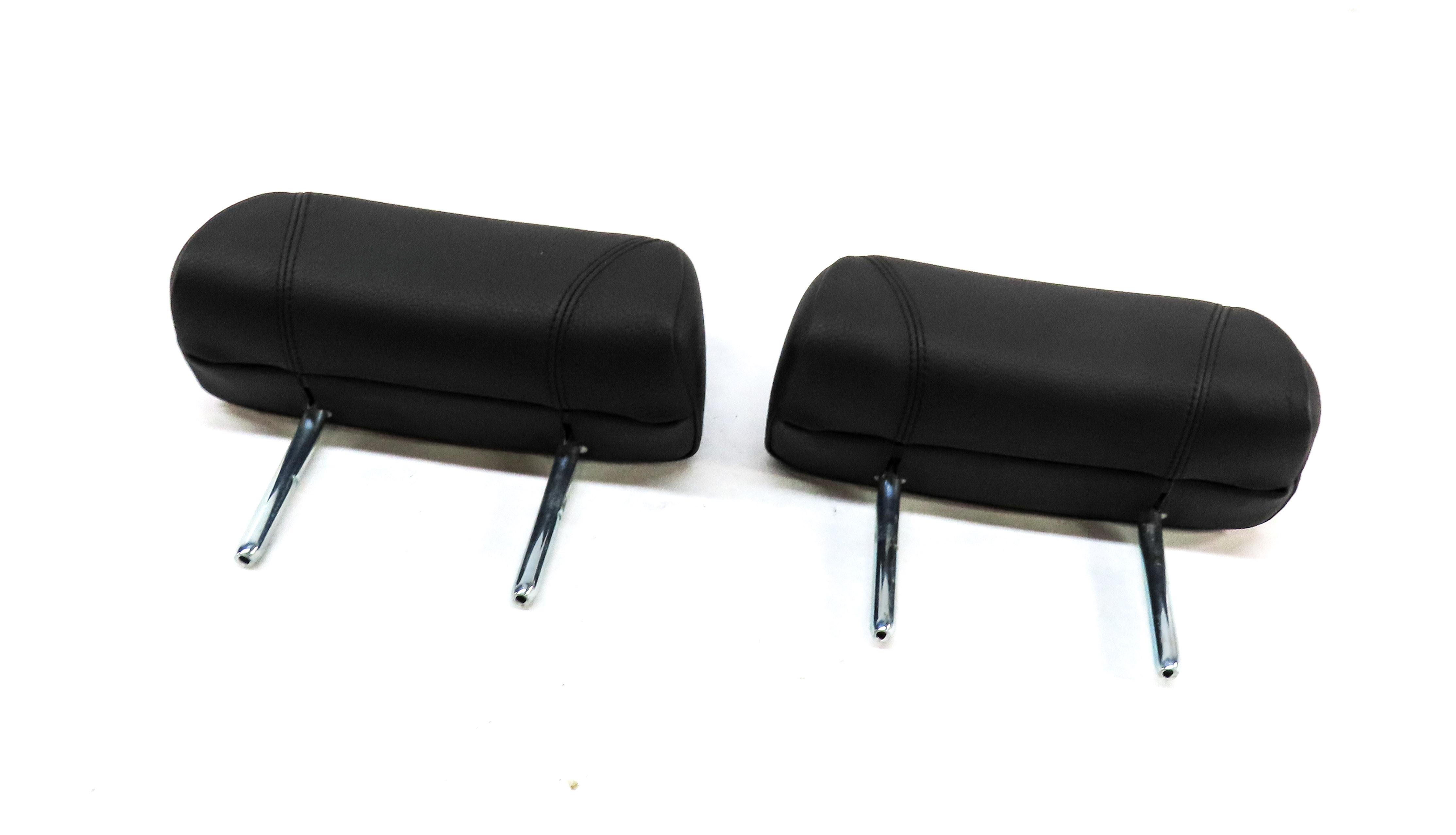 2012-2019 BMW 6 SERIES (F12 F13) REAR LEFT & RIGHT SEAT HEADREST SET-2 (BLACK) — exact item pictured