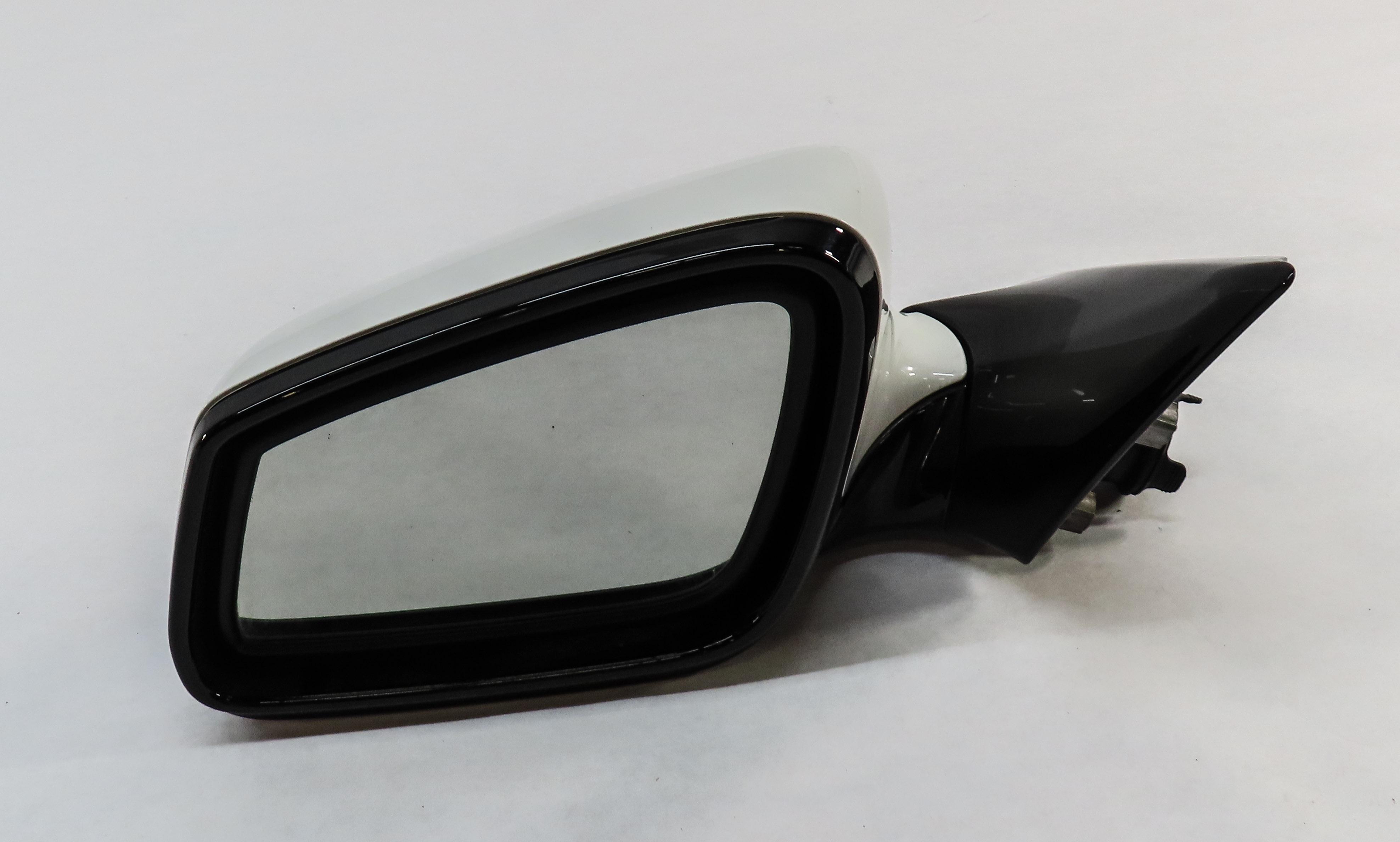 12-15 BMW 640i 650i (F06 F12 F13) LEFT P-FOLD HEAT AUTODIM DOOR MIRROR (WHITE) — exact item pictured
