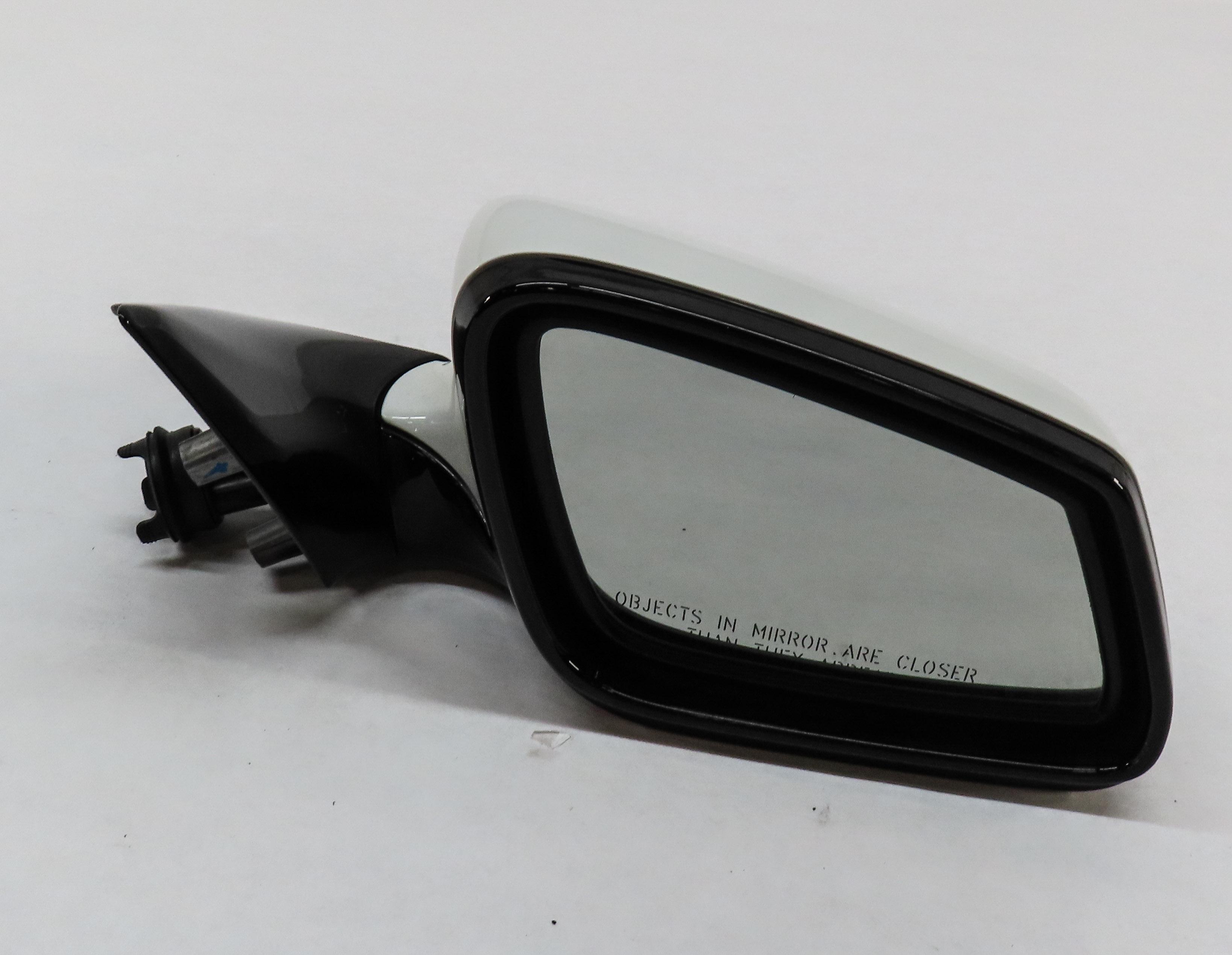 12-15 BMW 640i 650i (F06 F12 F13) RIGHT P-FOLD HEAT AUTODIM DOOR MIRROR (WHITE) — exact item pictured