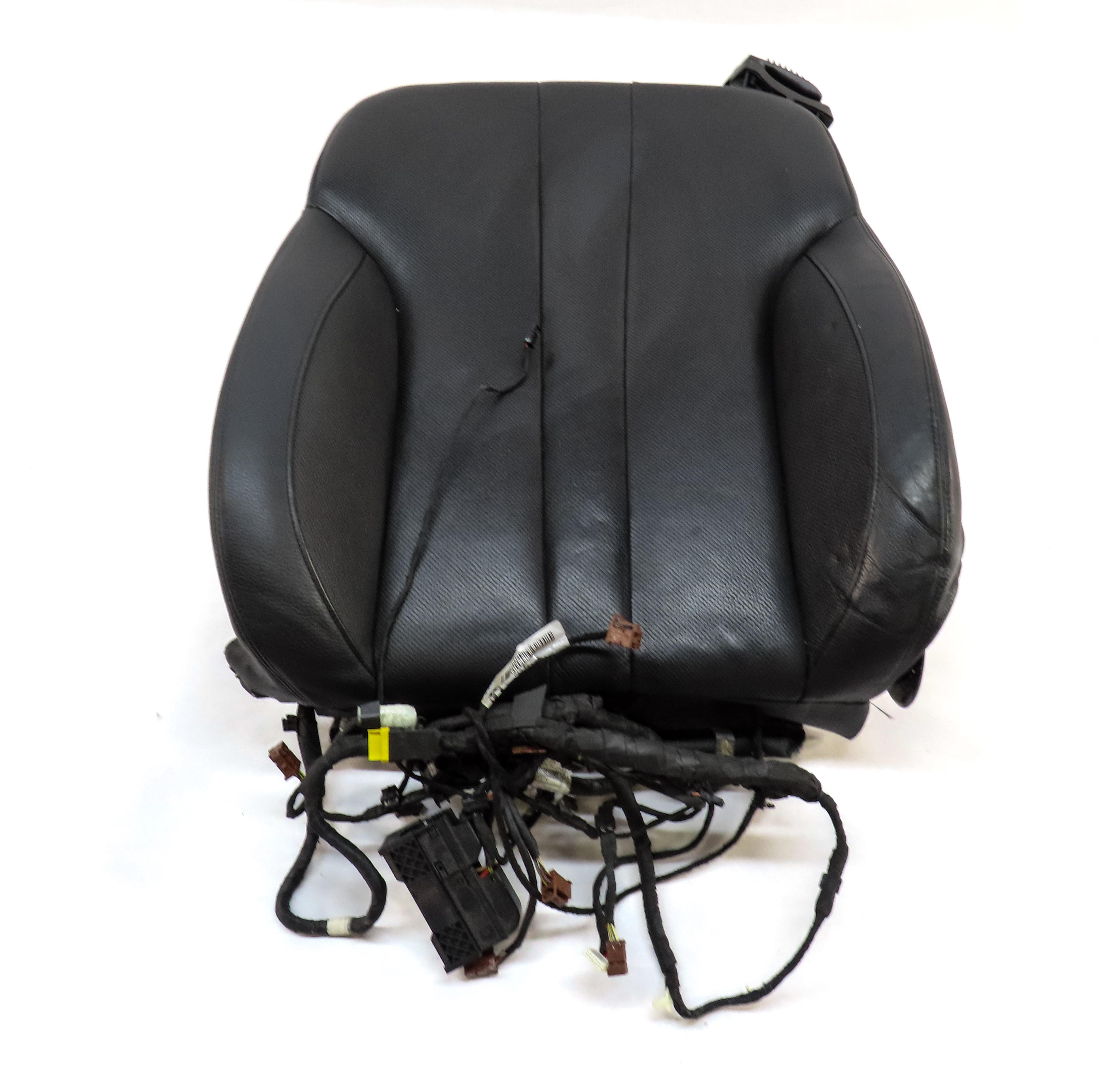 12-14 BMW 6-SERIES (F12) DRIVER UPPER TOP HEATED SPORT SEAT CUSHION (BLACK) — exact item pictured