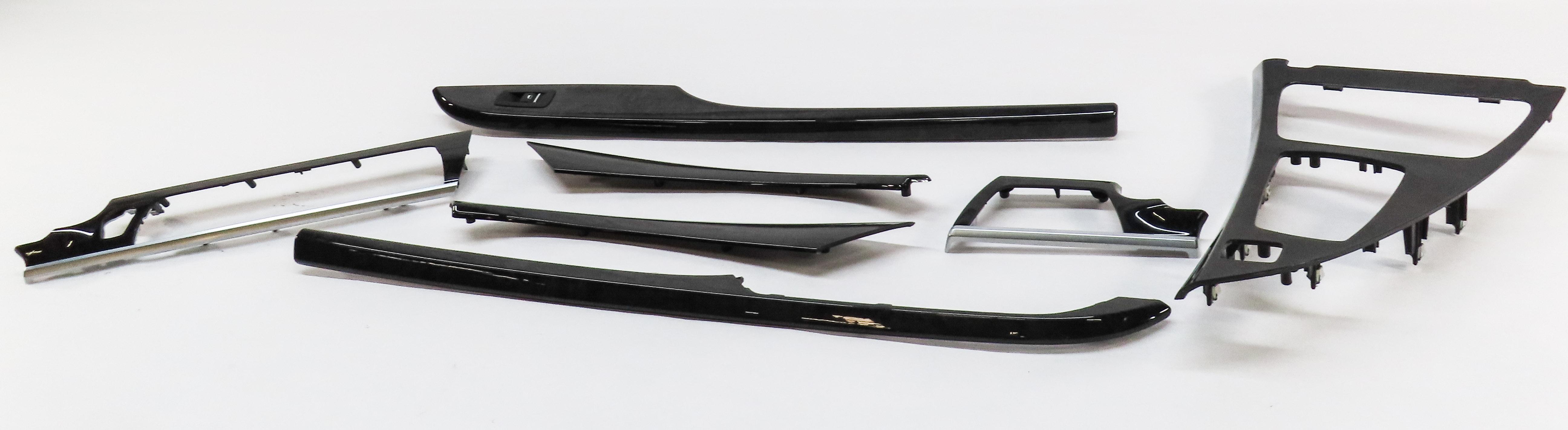 2013 BMW 640i LCI (F12) DASH DOOR CONSOLE INTERIOR TRIM SET (POPLAR GRAY WOOD) — exact item pictured