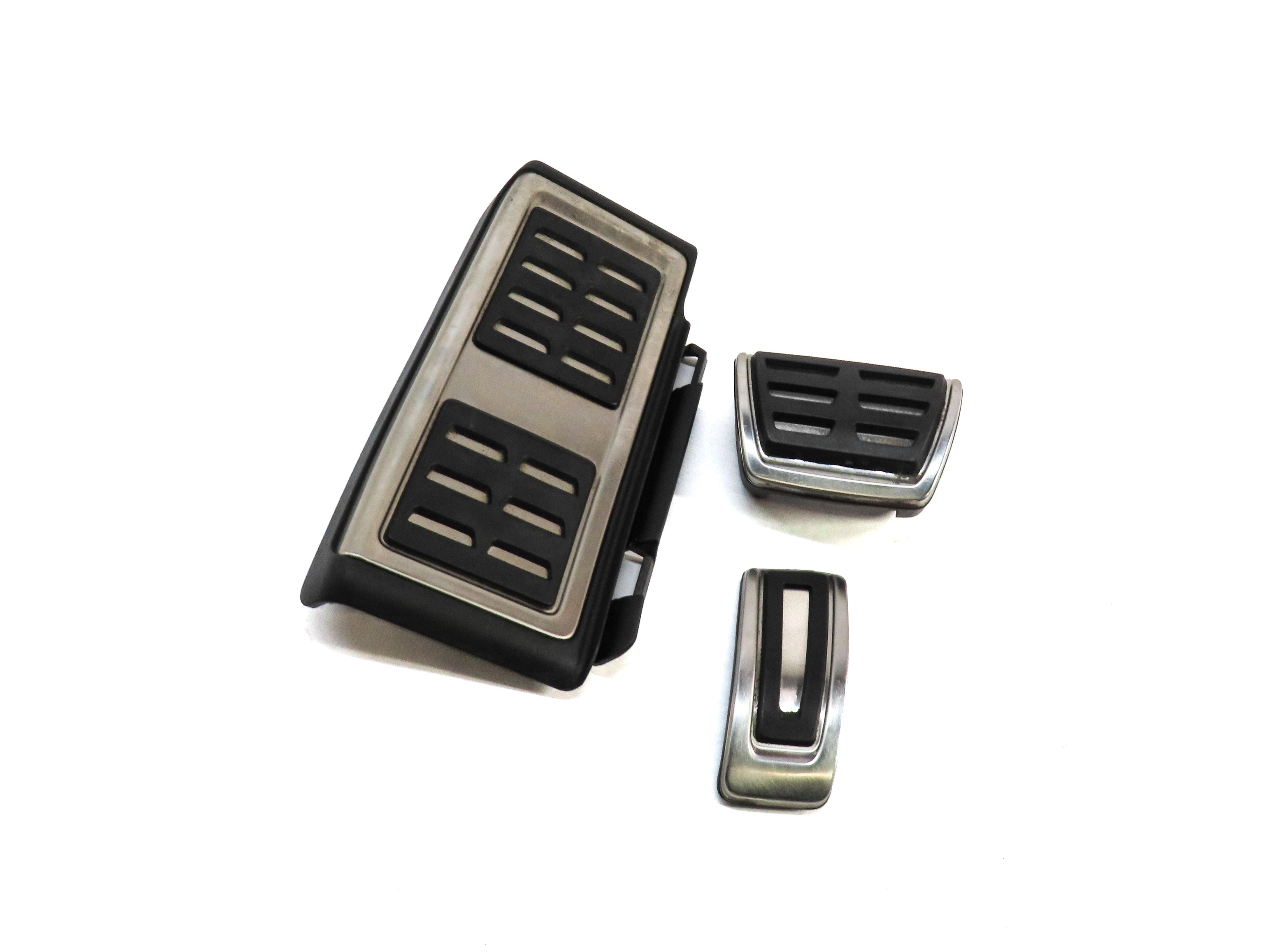 2017 AUDI A3 (8V) FRONT LEFT DRIVER FOOT REST BRAKE GAS PEDAL COVER TRIM SET 3 — exact item pictured
