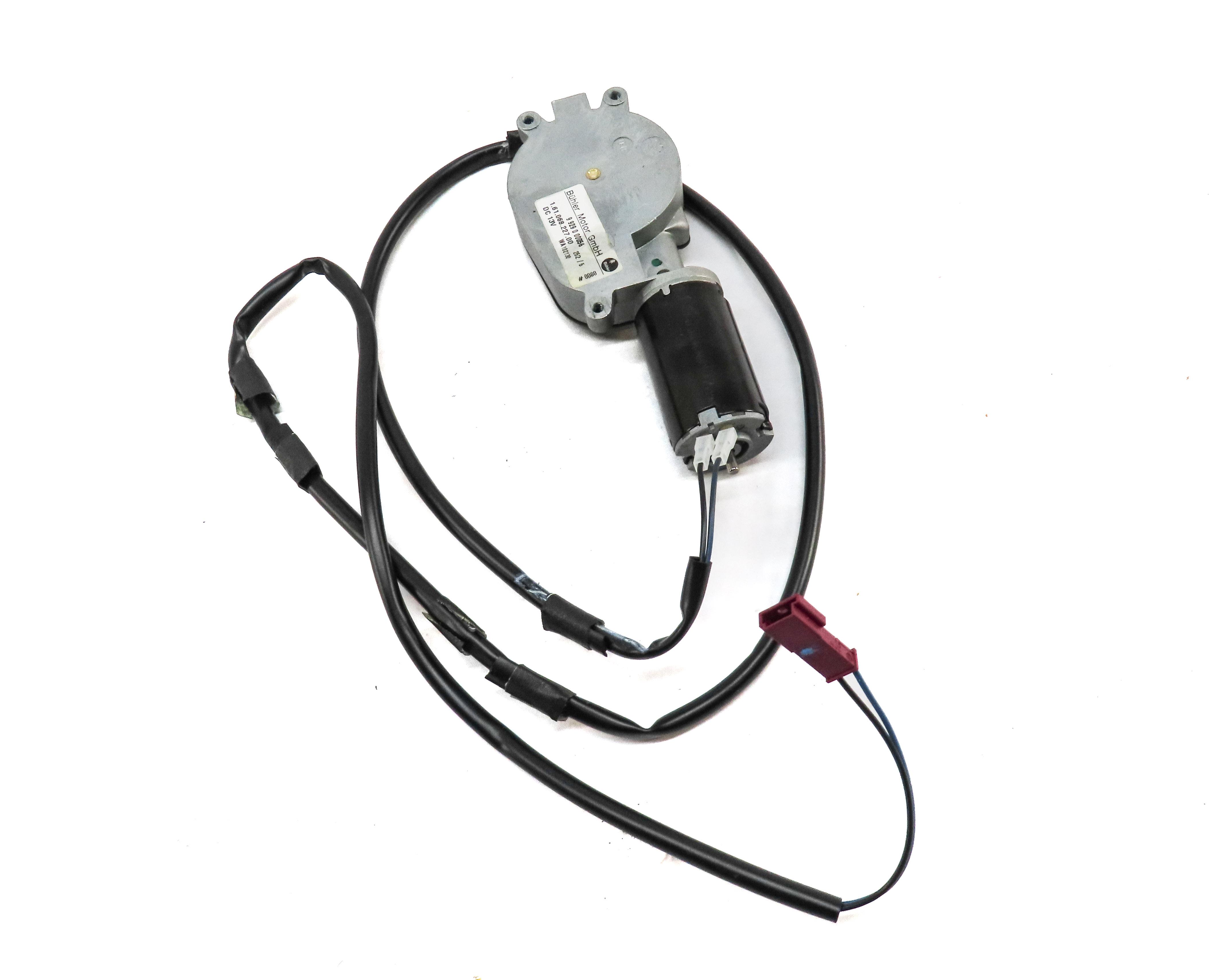 2006 BMW 750i (E65) REAR SUNSHADE MOTOR w/ WIRE WIRING HARNESS 16106822700 — exact item pictured