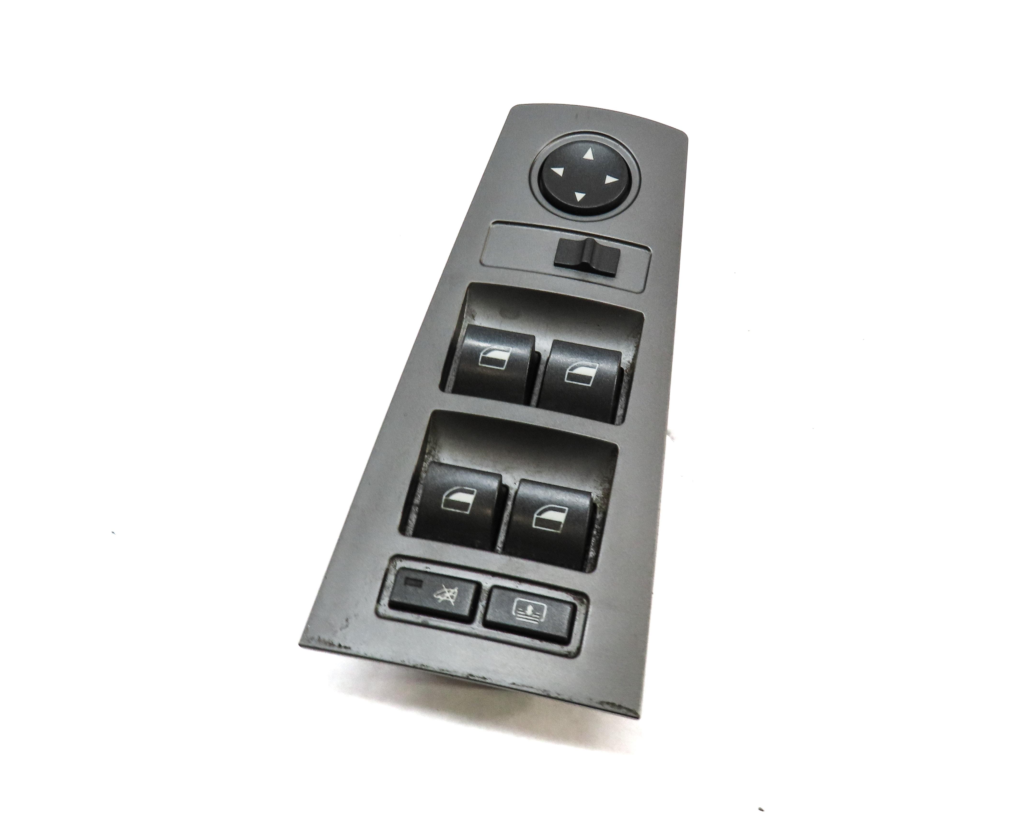 06-08 BMW 7 SERIES (E65) FRONT LEFT DRIVER MASTER WINDOW SWITCH w/ REAR SUNSHADE — exact item pictured