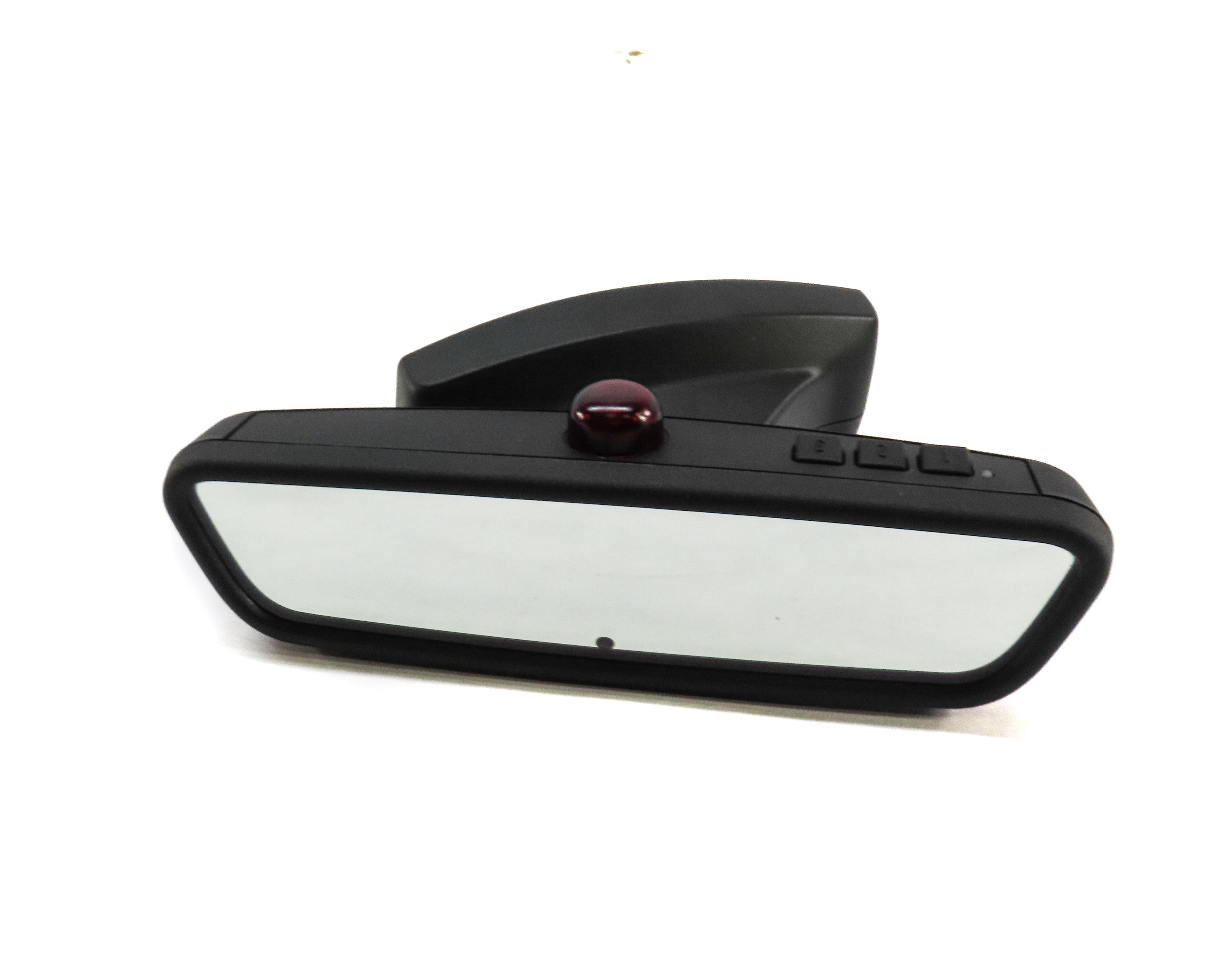 2006 BMW 750i (E65) REARVIEW MIRROR w/ TRIM AUTODIM HOMELINK GARAGE OPENER BLACK — exact item pictured