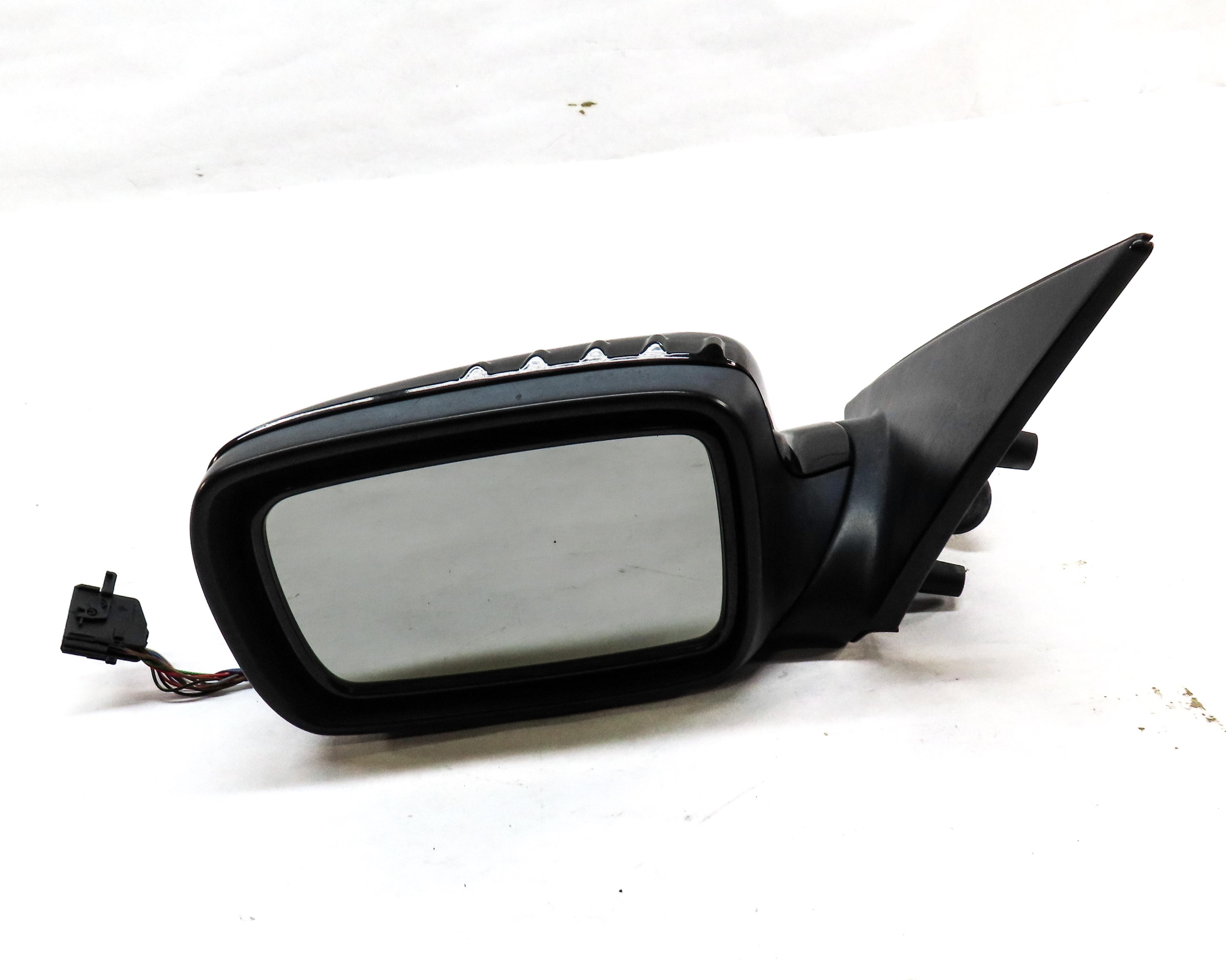 2002-2006 BMW 745i 750i 760i LEFT HEATED AUTO DIM MEMORY DOOR MIRROR (BLACK) — exact item pictured