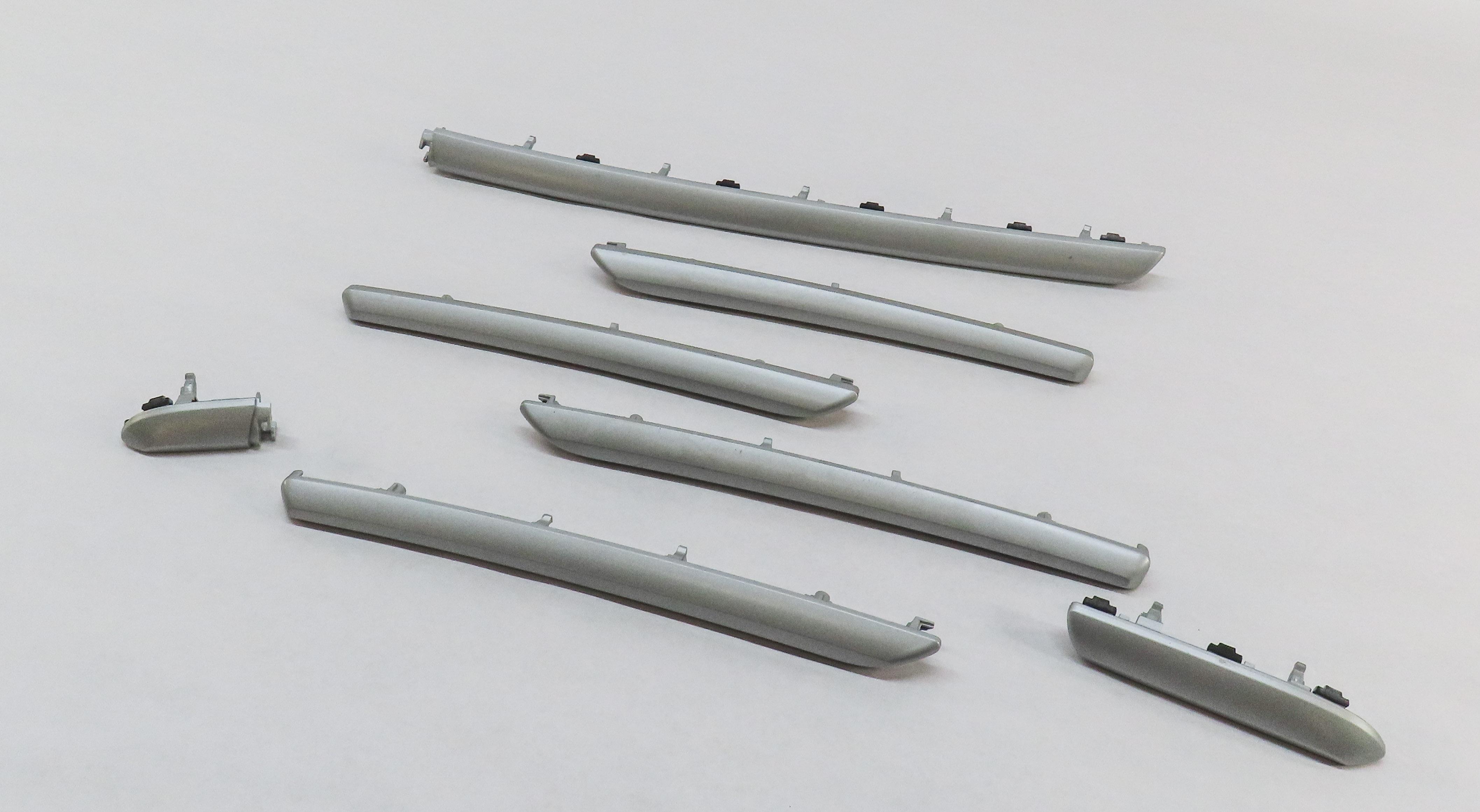 2016 AUDI A3 (8V) FRONT REAR LEFT RIGHT INTERIOR TRIM SET (ALUMINUM LOOK) — exact item pictured