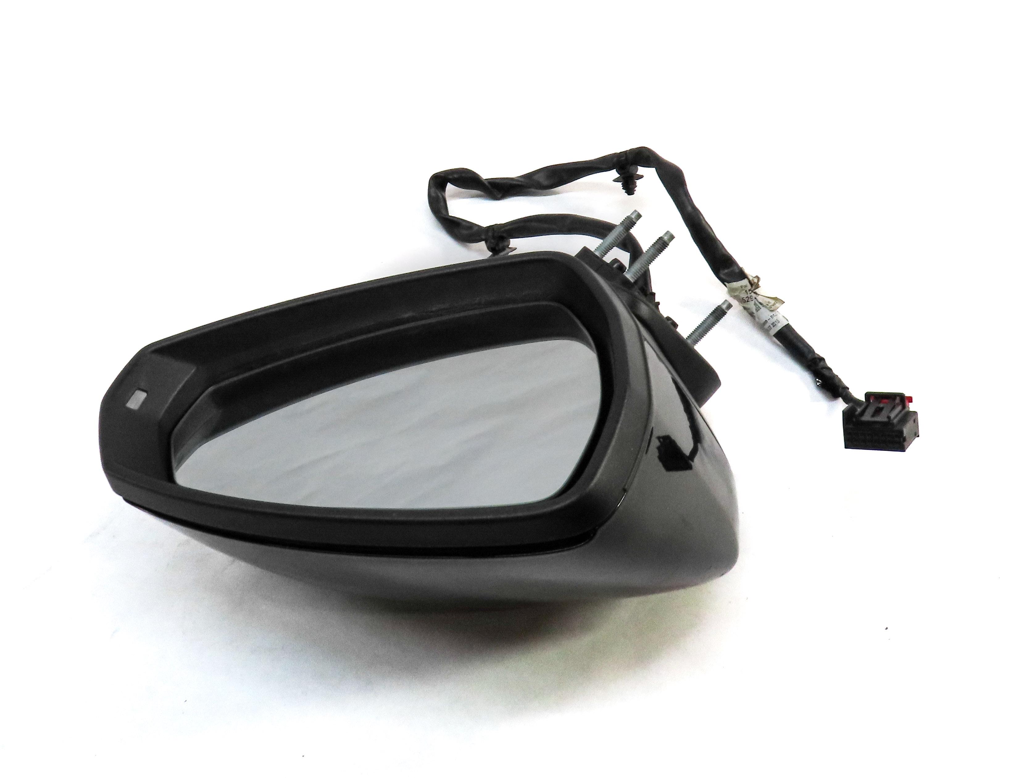 15-18 AUDI A3 S3 (8V) PASSENGER - MANUAL FOLD HEATED DOOR MIRROR (MYTH BLACK) — exact item pictured