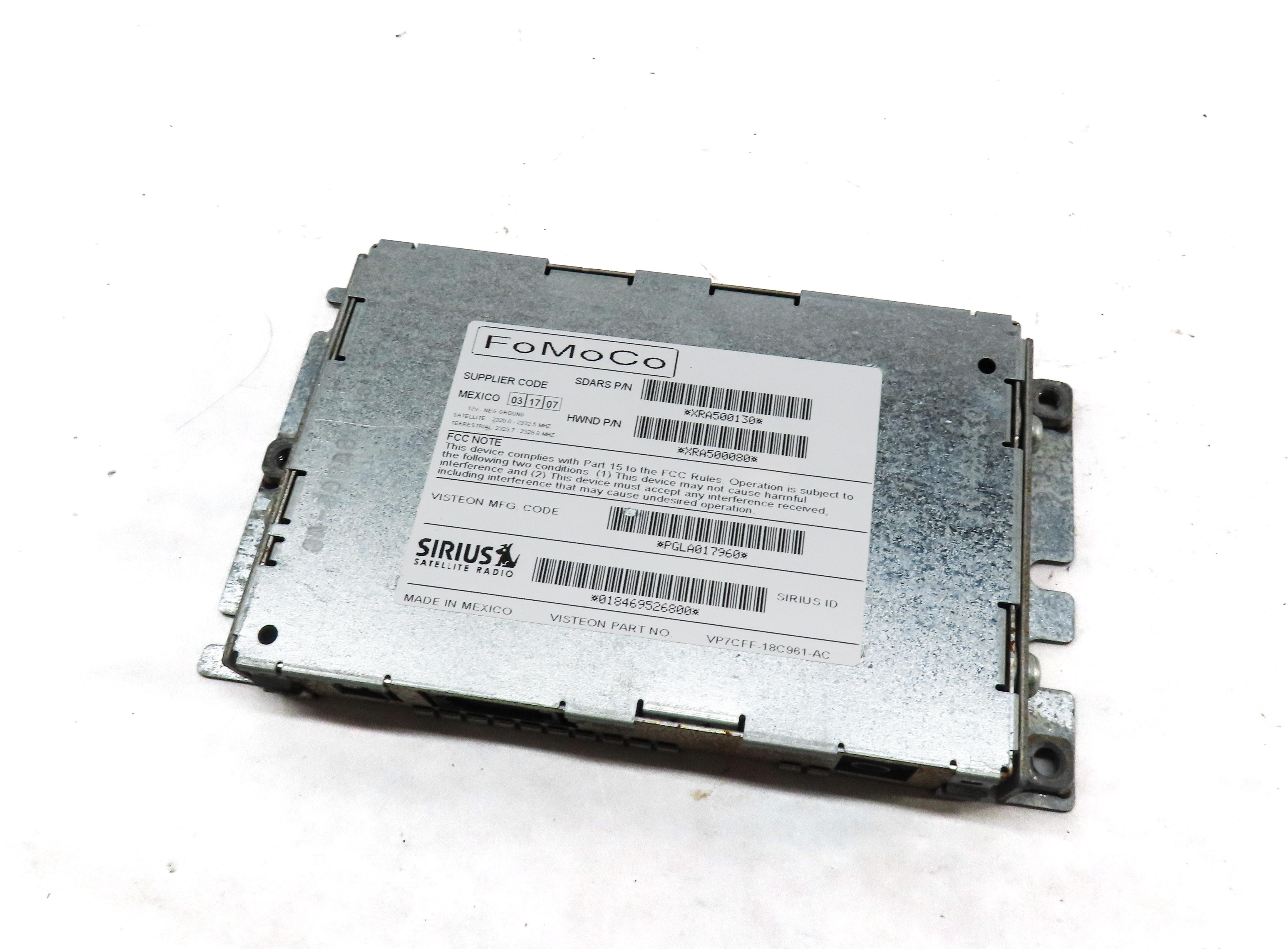 2007-2012 LR3 RANGE ROVER SPORT (L320) SIRIUS SATELLITE RADIO RECEIVER MODULE — exact item pictured