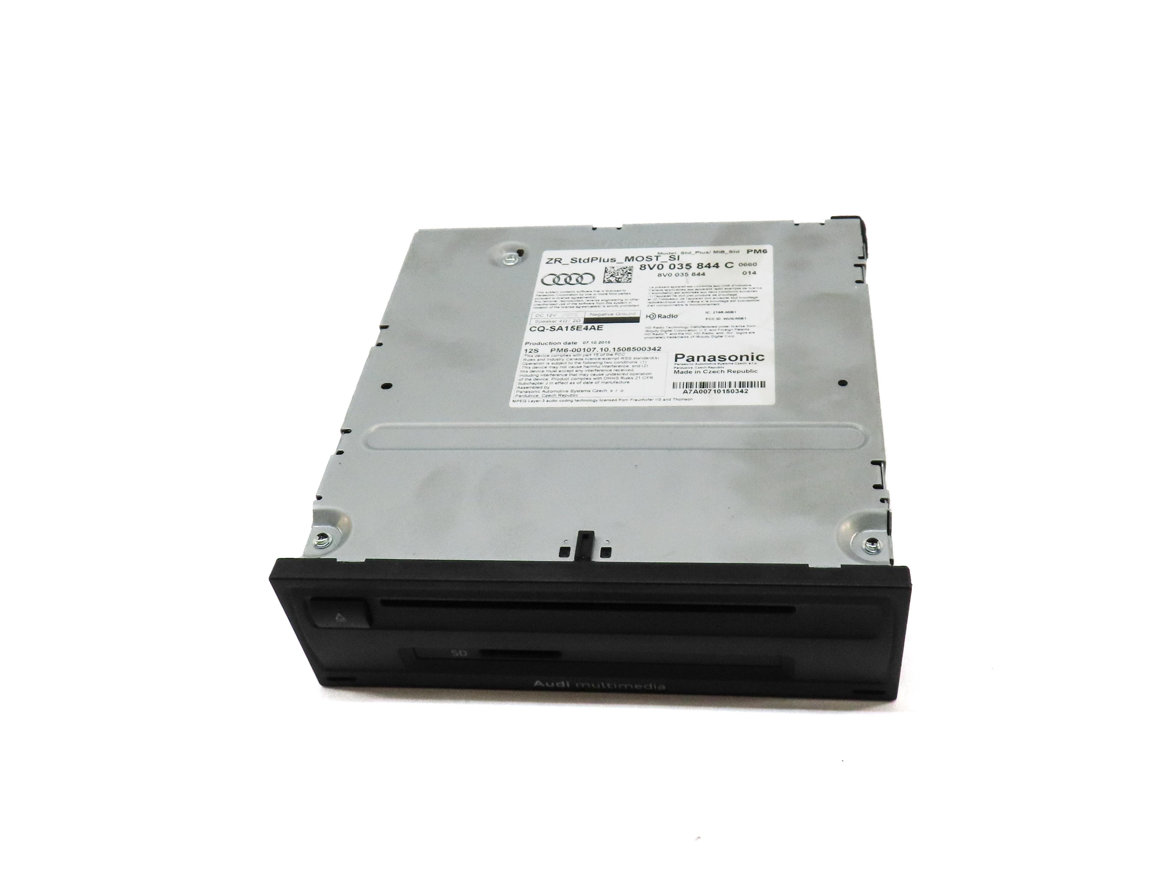 16-18 AUDI A3 E-TRON (8VF) RADIO STEREO MMI SIM SD CD DVD MULTIMEDIA DISC PLAYER — exact item pictured