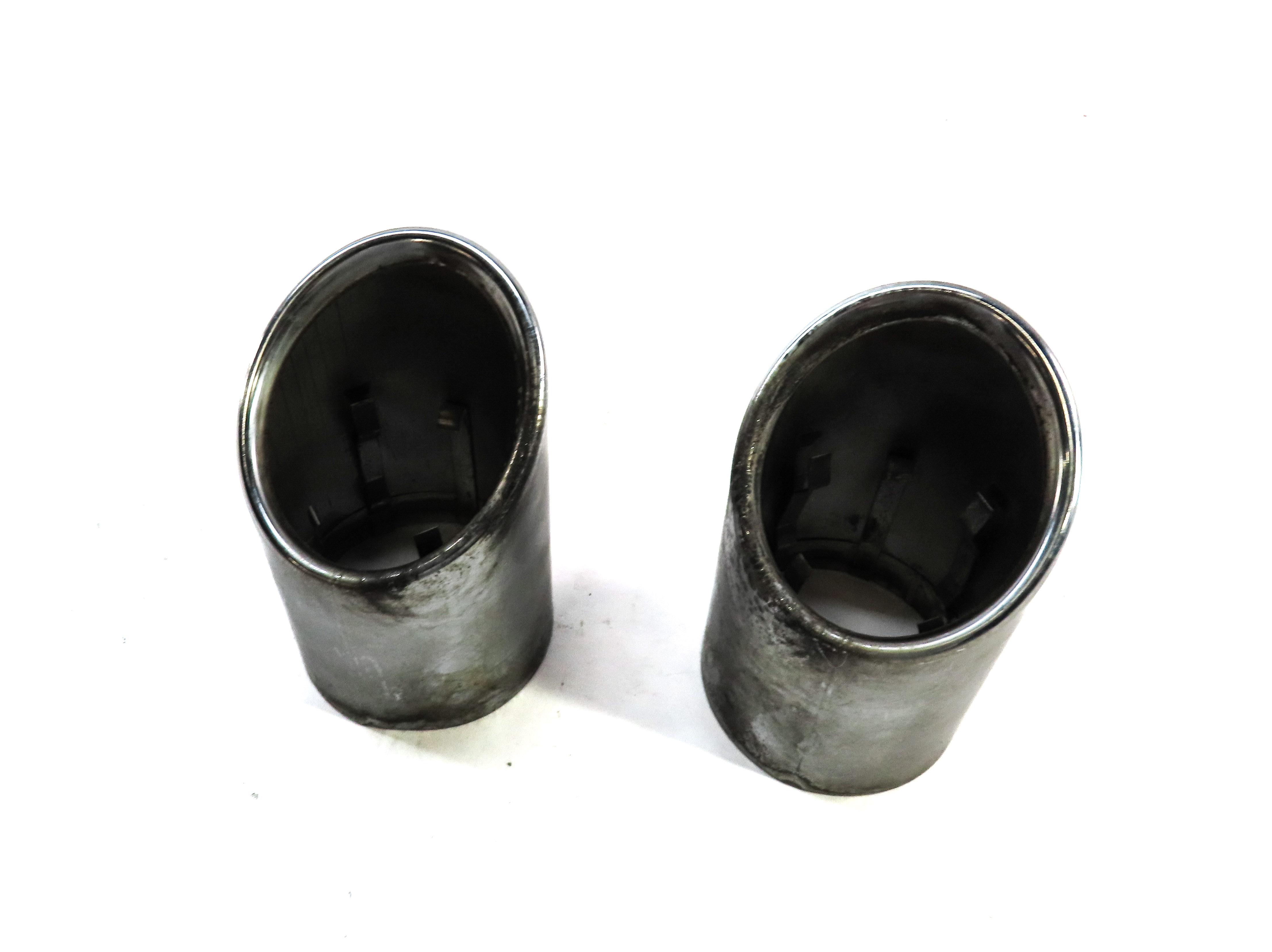 2009 BMW X5 (E70) DIESEL - LEFT & RIGHT EXHAUST TIP SET — exact item pictured