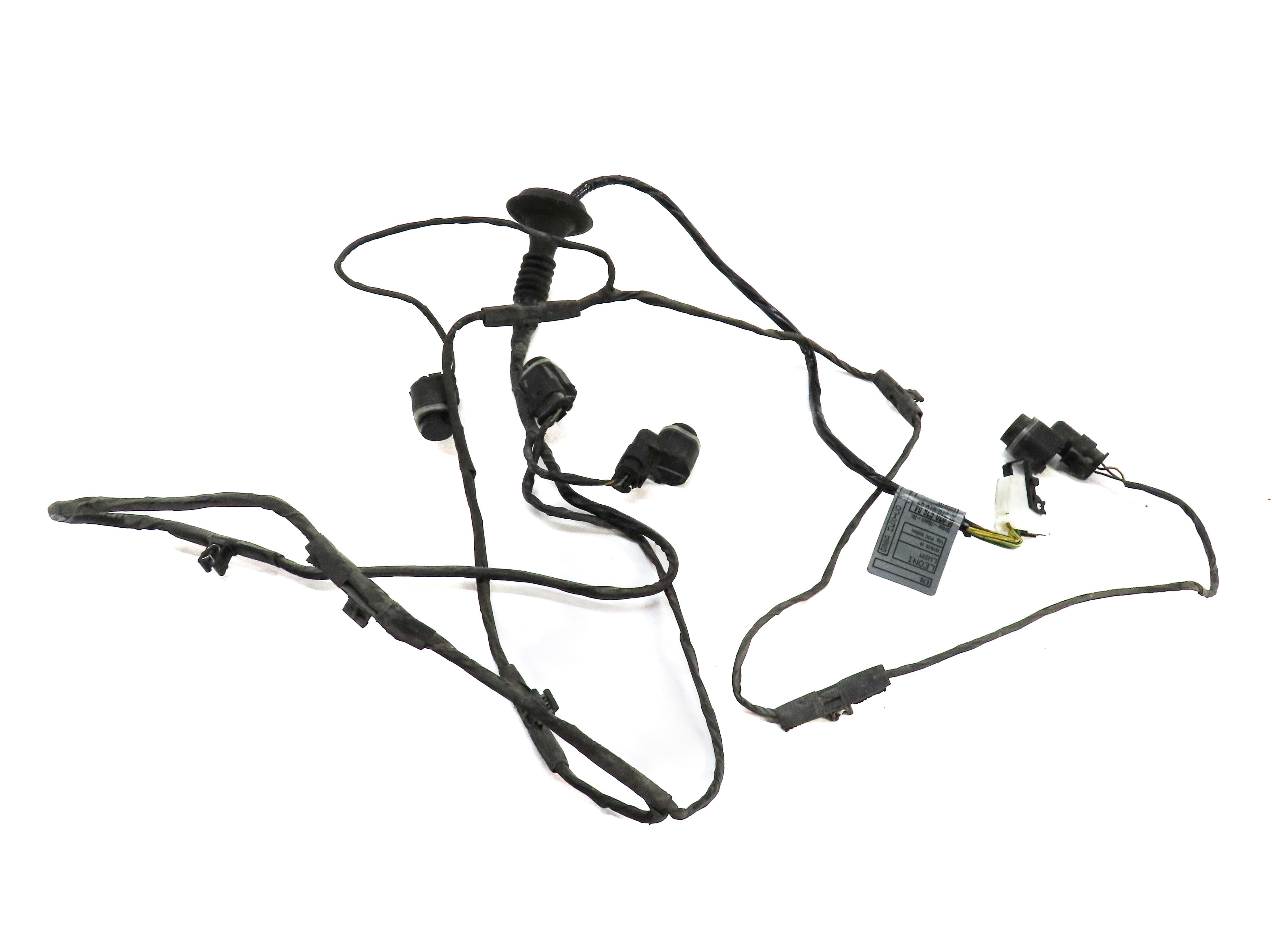 2009 BMW X5 (E70) REAR PDC PARK DISTANCE SENSOR SET w/ HARNESS (BLACK) — exact item pictured