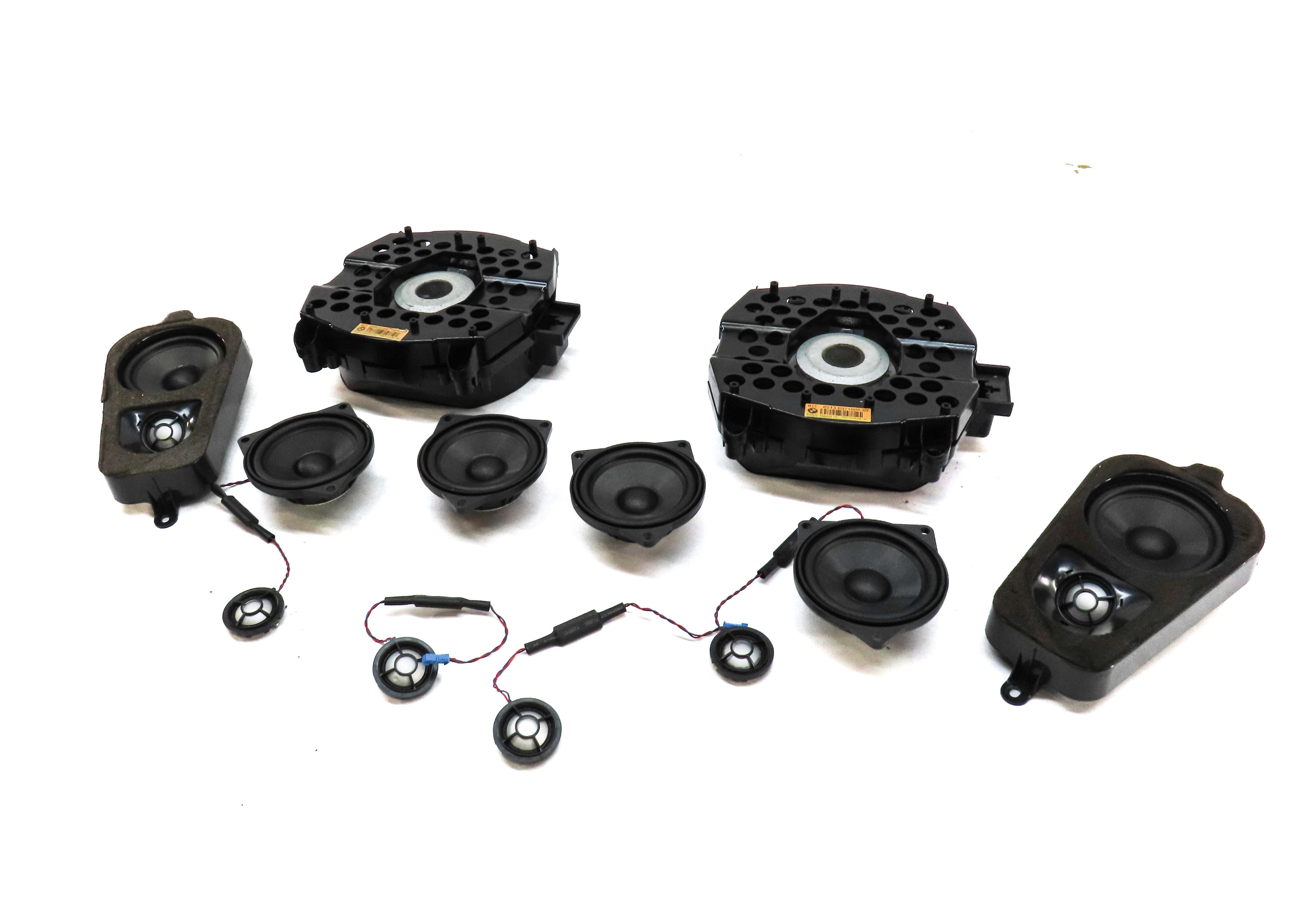 2009 BMW X5 (E70) RADIO STEREO TOP HiFi AUDIO SUB SUBWOOFER TWEETER SPEAKER SET — exact item pictured