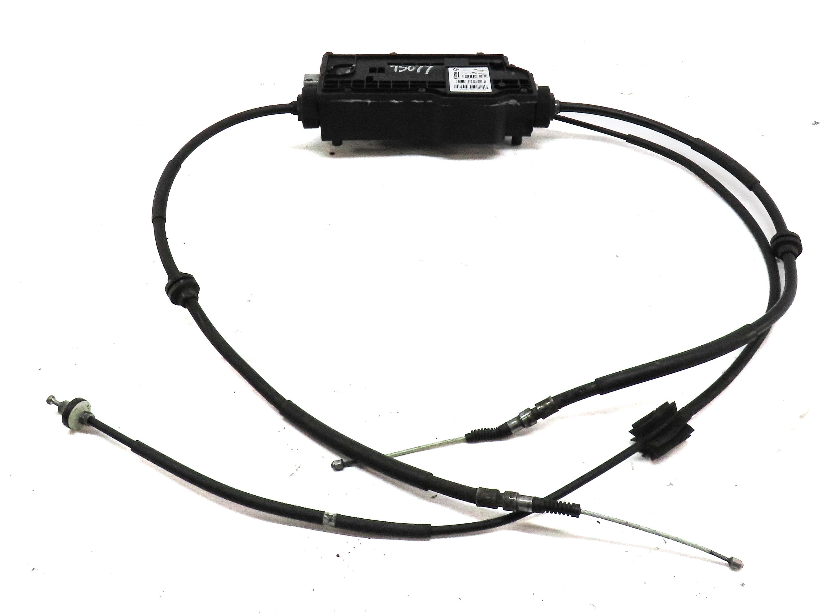 2009 BMW X5 (E70) EMERGENCY BRAKE PARKING BRAKE ACTUATOR MOTOR w/ CABLES — exact item pictured