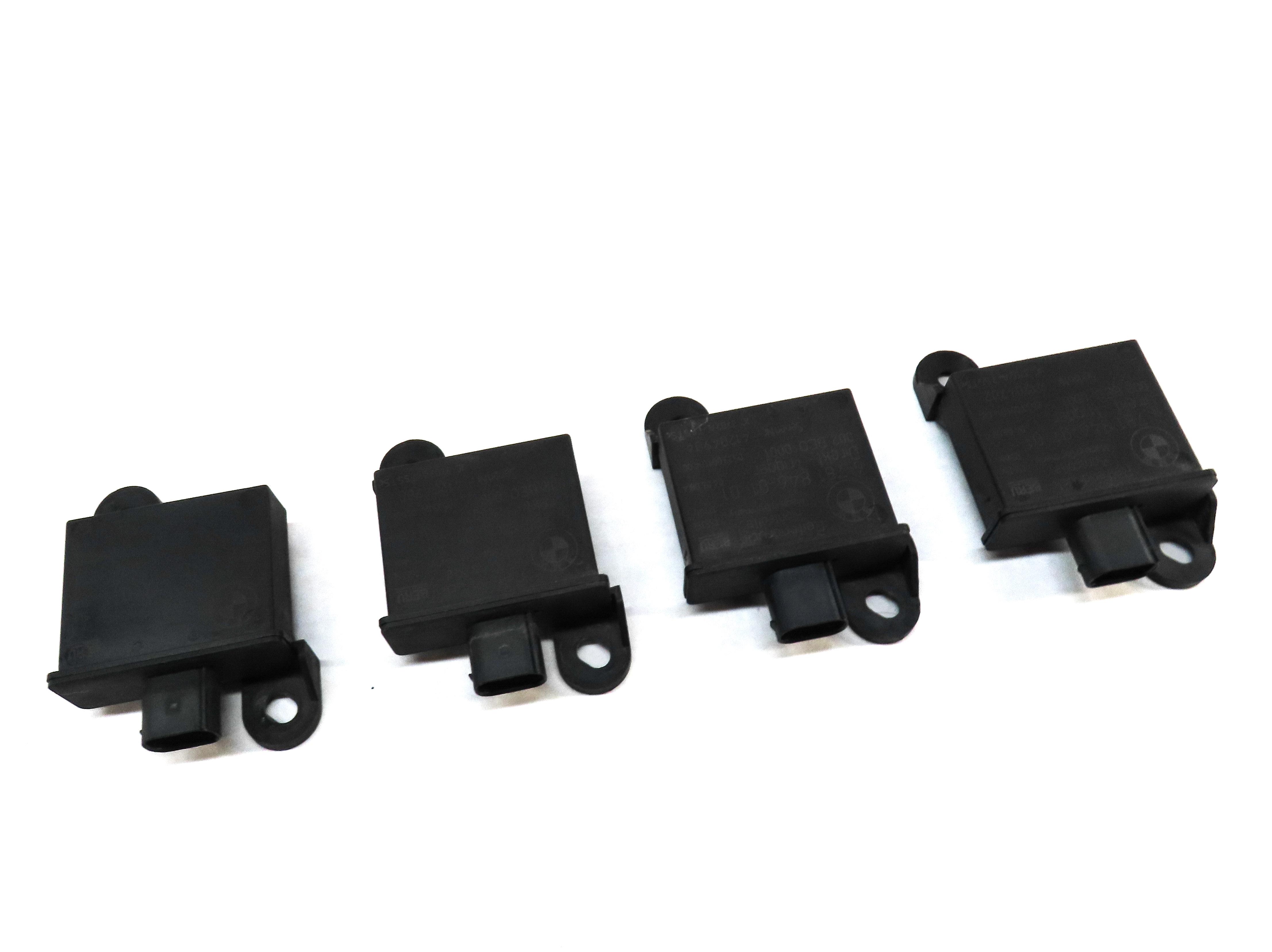 2009 BMW X5 (E70) TPMS TIRE AIR PRESSURE SENSOR TRIGGER MODULE SET-4 — exact item pictured
