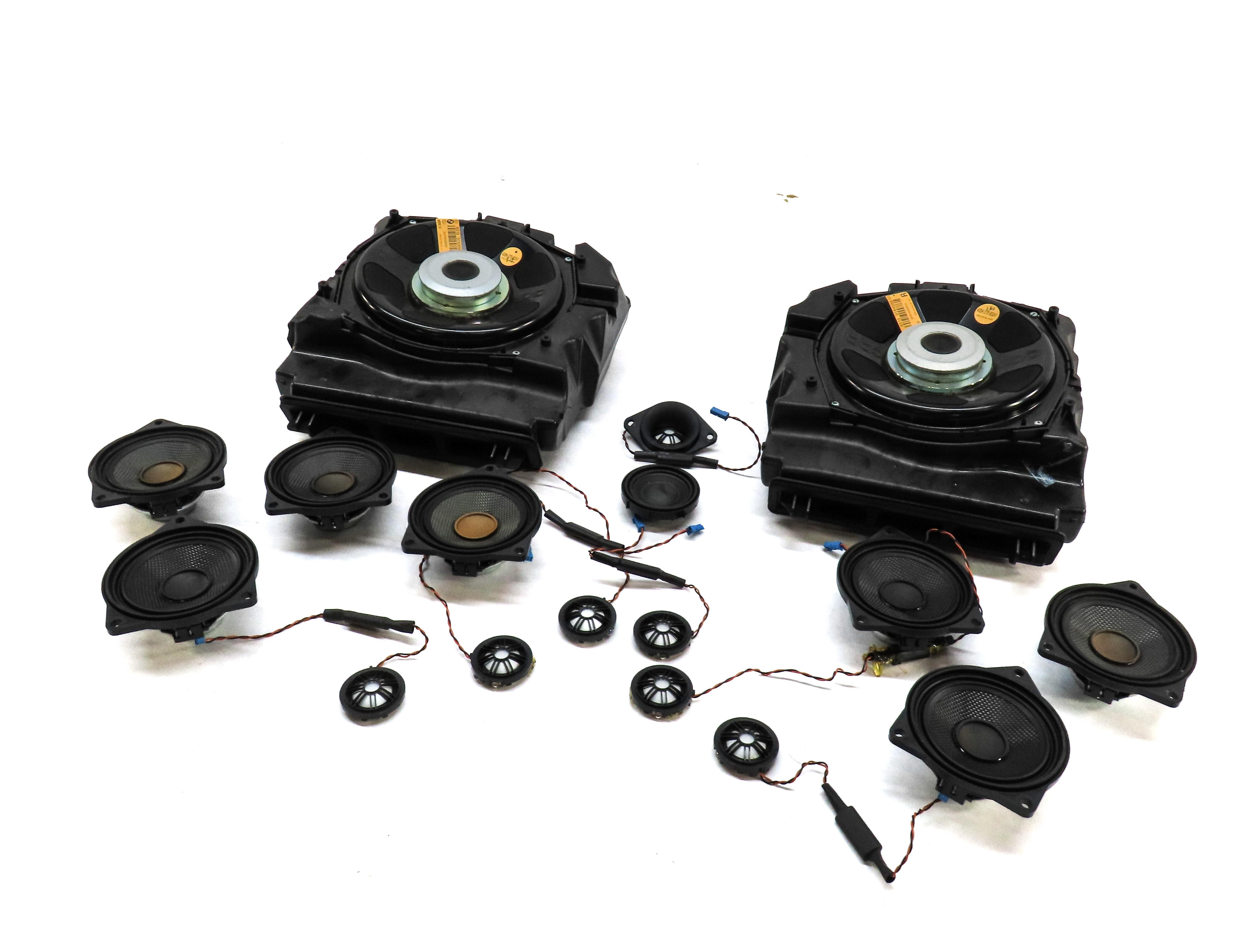 2010-2016 BMW 535iGT 550iGT (F07) AUDIO SUB SUBWOOFER TWEETER SPEAKER SET-17 — exact item pictured