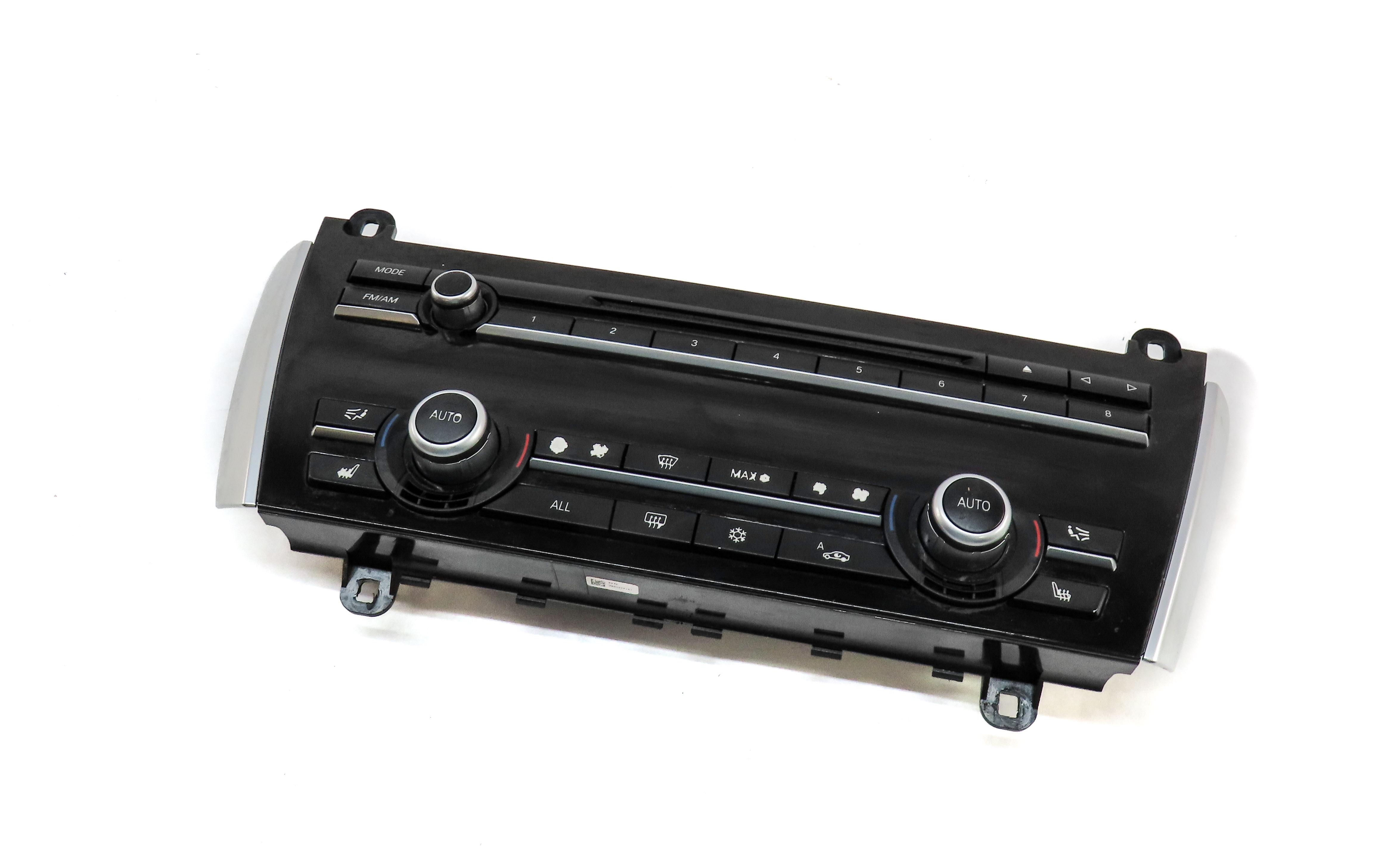 09-13 BMW 535iGT 550GT (F01 F02 F04 F07) FRONT TEMPERATURE CLIMATE CONTROL PANEL — exact item pictured