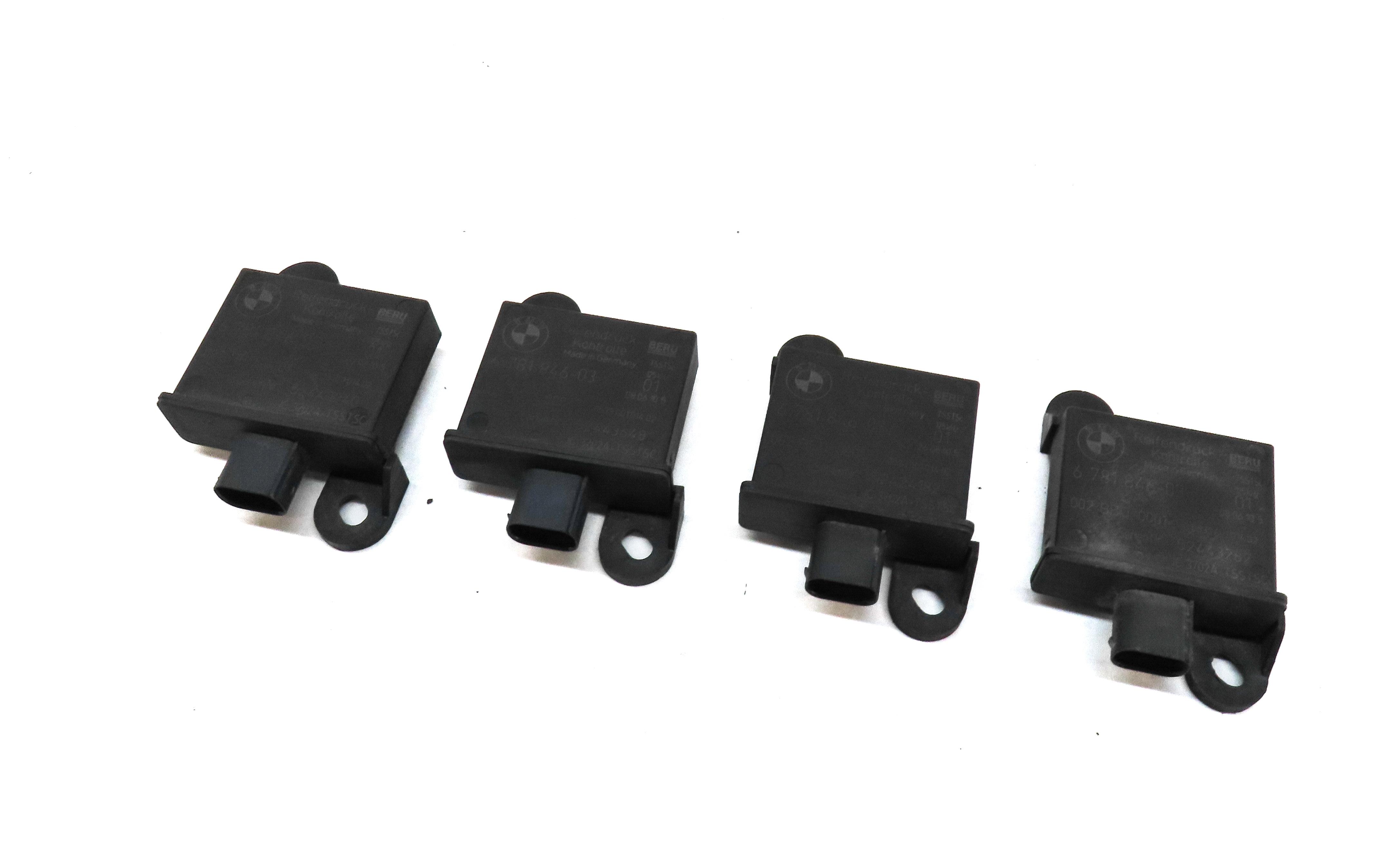 2010 BMW 535iGT (F07) TPMS TIRE AIR PRESSURE SENSOR TRIGGER MODULE SET-4 — exact item pictured