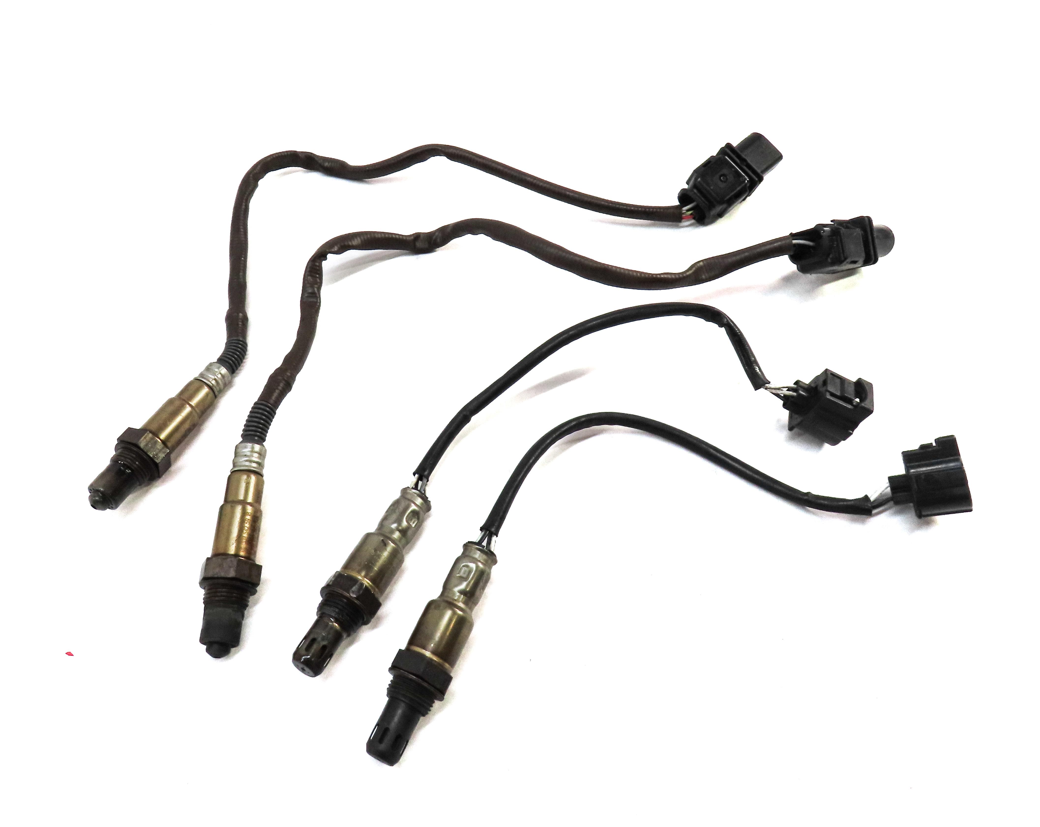 2014 MERCEDES E350 (A207 C207 W207) 3.5L M276 PRE POST CAT O2 OXYGEN SENSOR SET — exact item pictured