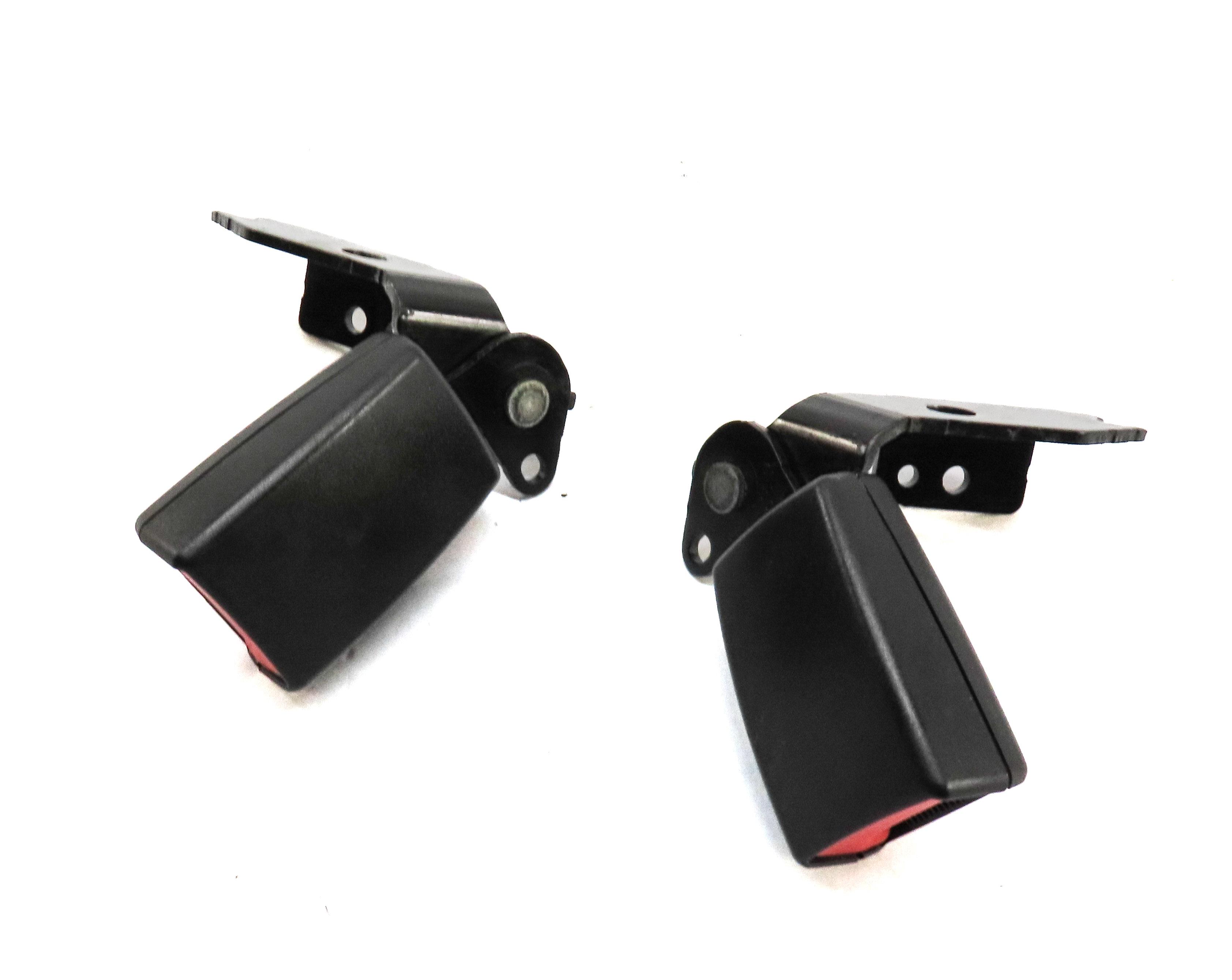 2014 MERCEDES E350 (C207) COUPE REAR LEFT & RIGHT SEATBELT BUCKLE RECEIVER SET — exact item pictured