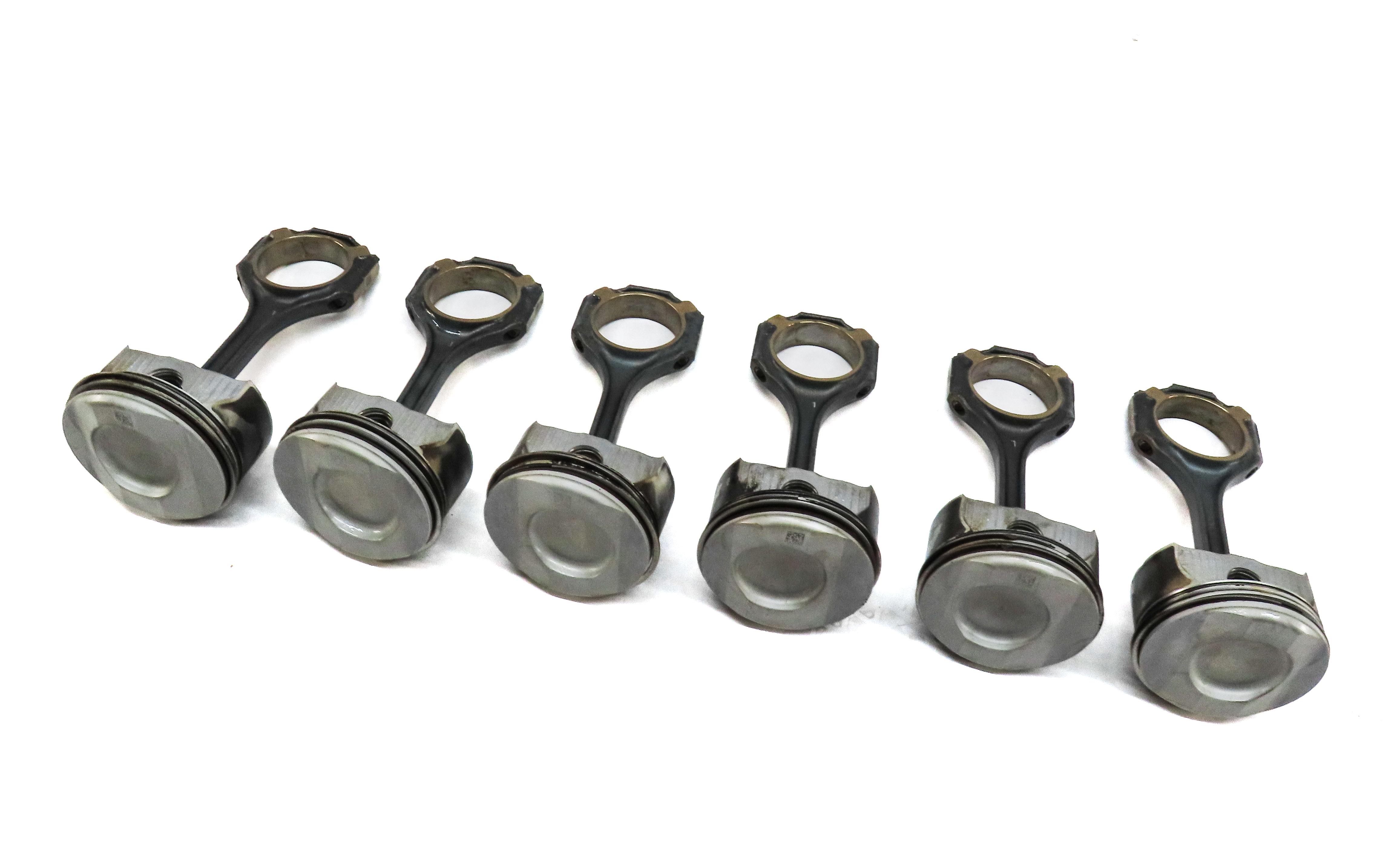 12-16 MERCEDES C E GLK ML SLK (W204 W207 W212 W166) M276 ENGINE PISTON SET — exact item pictured