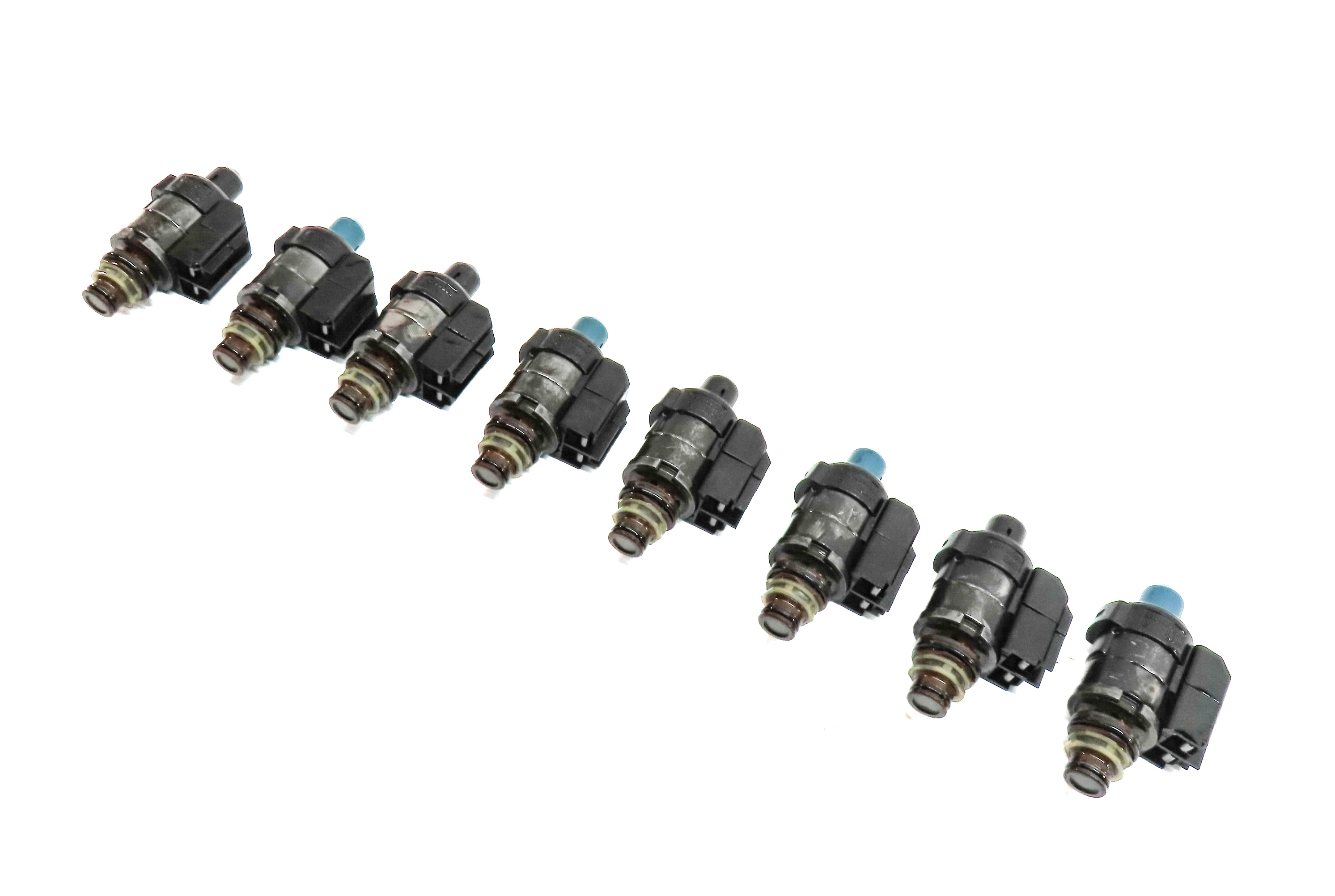 04-18 MERCEDES C CL E GL G ML S SLK 722.9 TRANSMISSION VALVE BODY SOLENOID SET-8 — exact item pictured