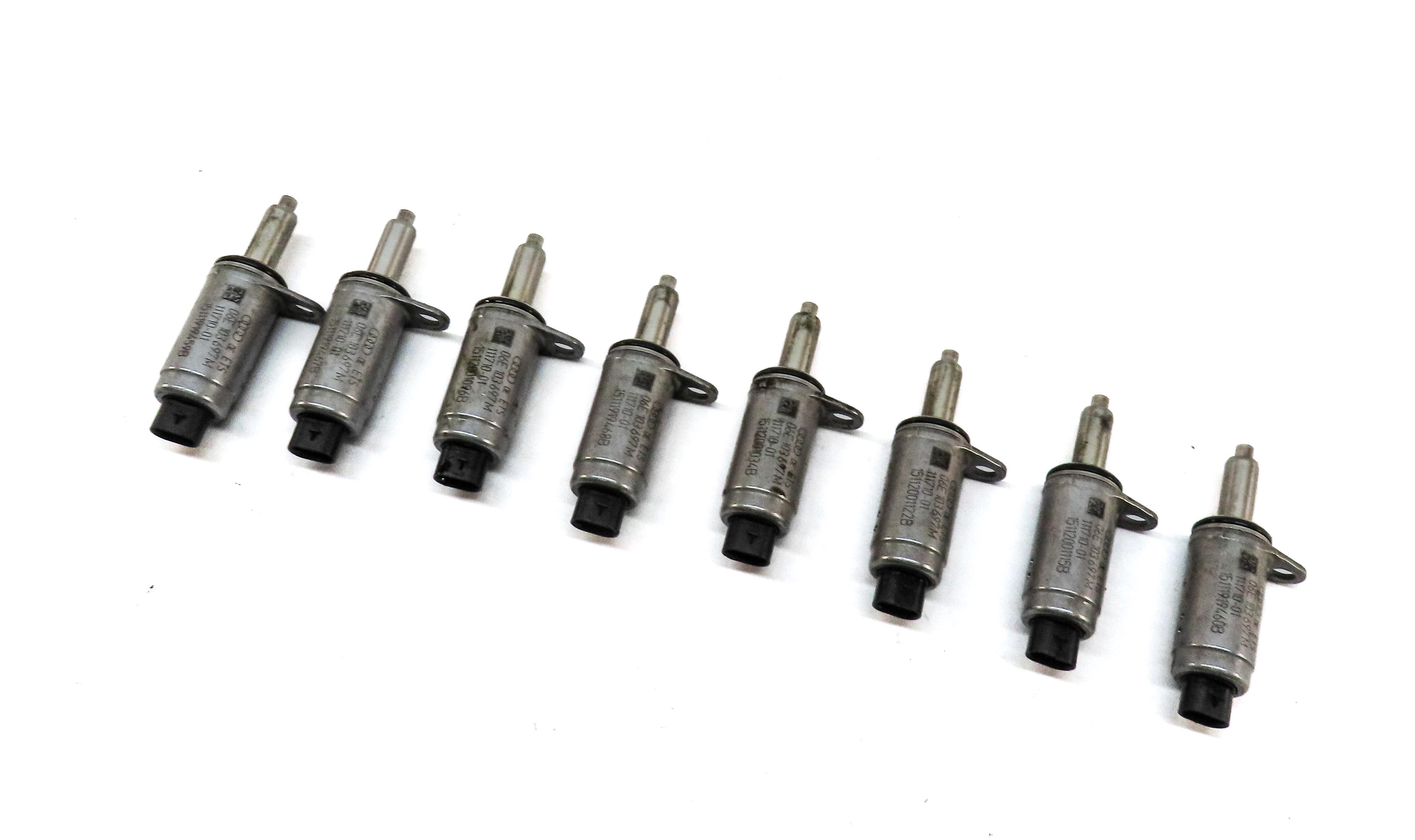 2017 AUDI A4 (B9 8W) 2.0L CYMC TURBO ENGINE CAMSHAFT ADJUSTMENT SOLENOID SET-8 — exact item pictured