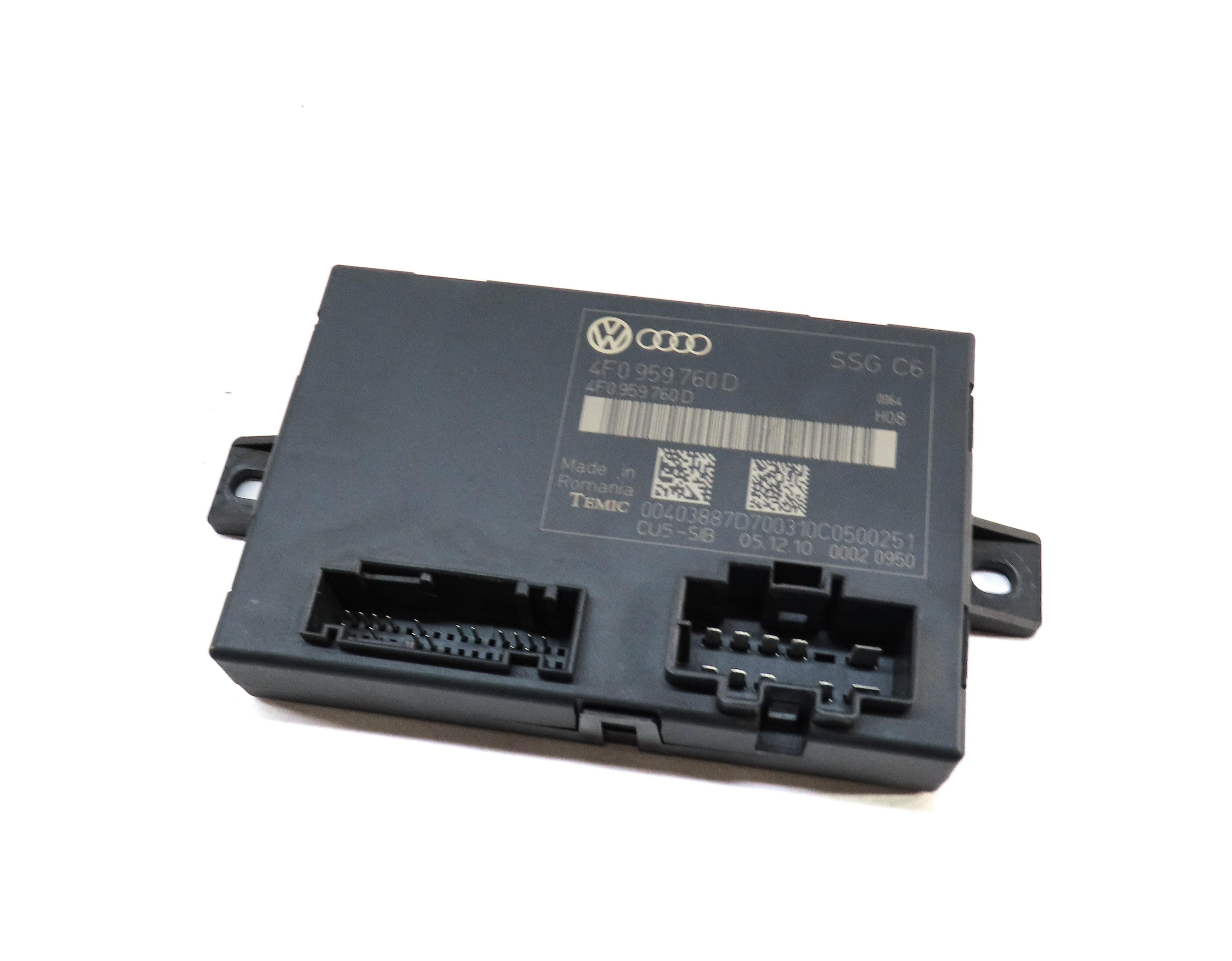 2005-2015 AUDI A6 S6 Q7 (C6 4L) LEFT FRONT DRIVER MEMORY SEAT CONTROL MODULE — exact item pictured