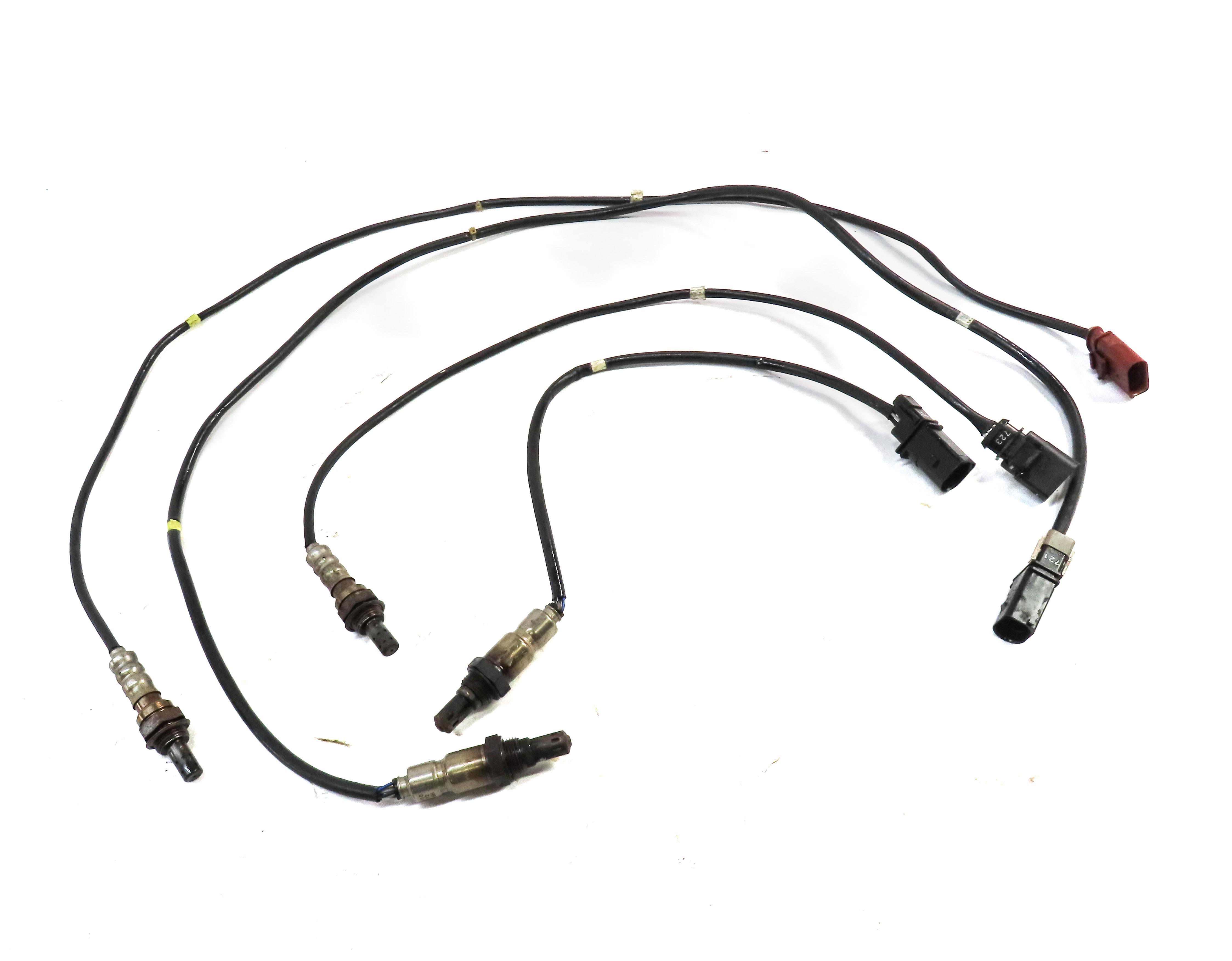 2011 AUDI Q7 (4L) 30L SUPERCHARGED ENGINE PRE POST CAT O2 OXYGEN SENSOR SET-4 — exact item pictured