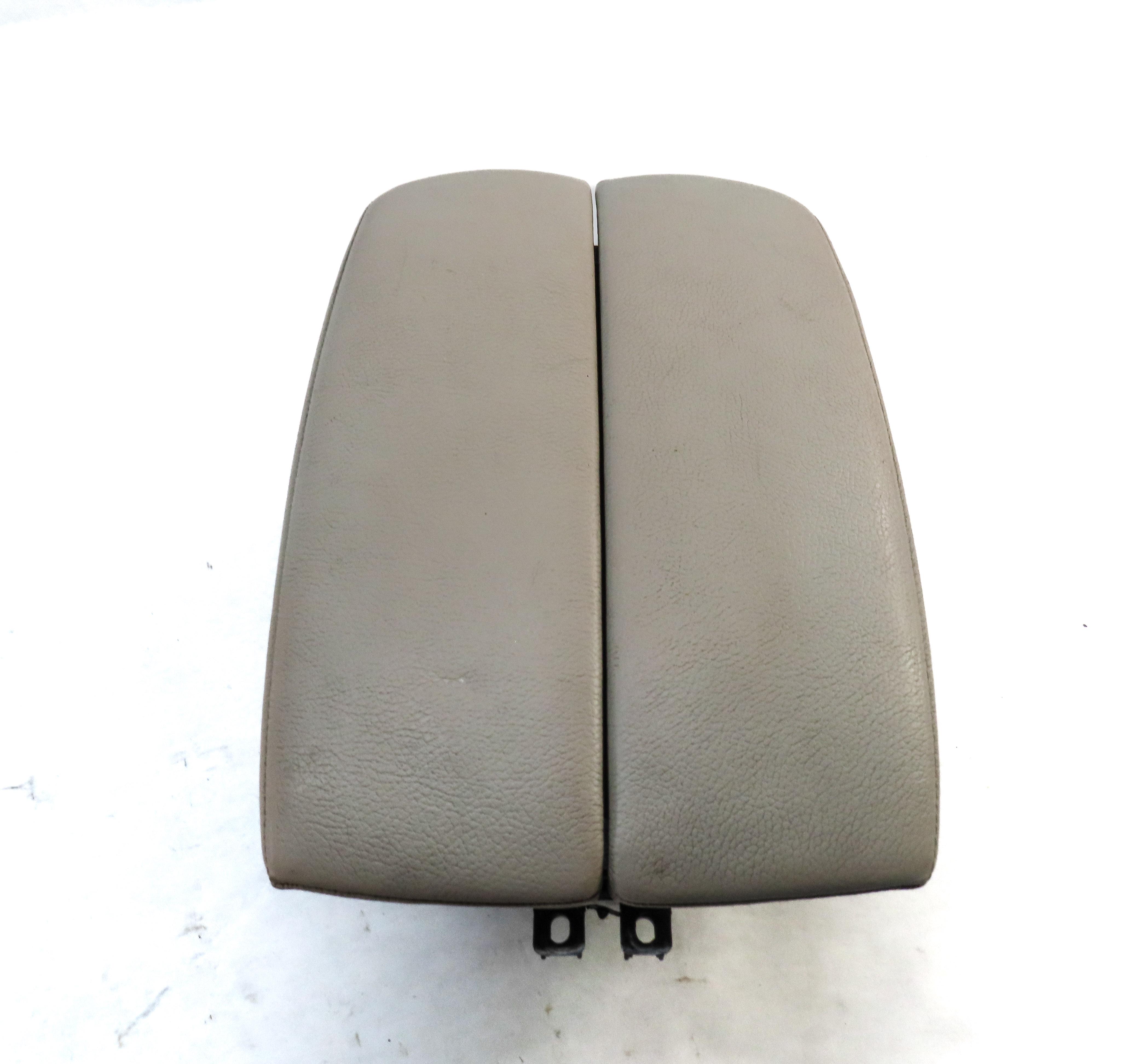 08-14 BMW X5 X6 (E70 E71 E72) FRONT CENTER CONSOLE ARMREST COMPARTMENT (OYSTER) — exact item pictured