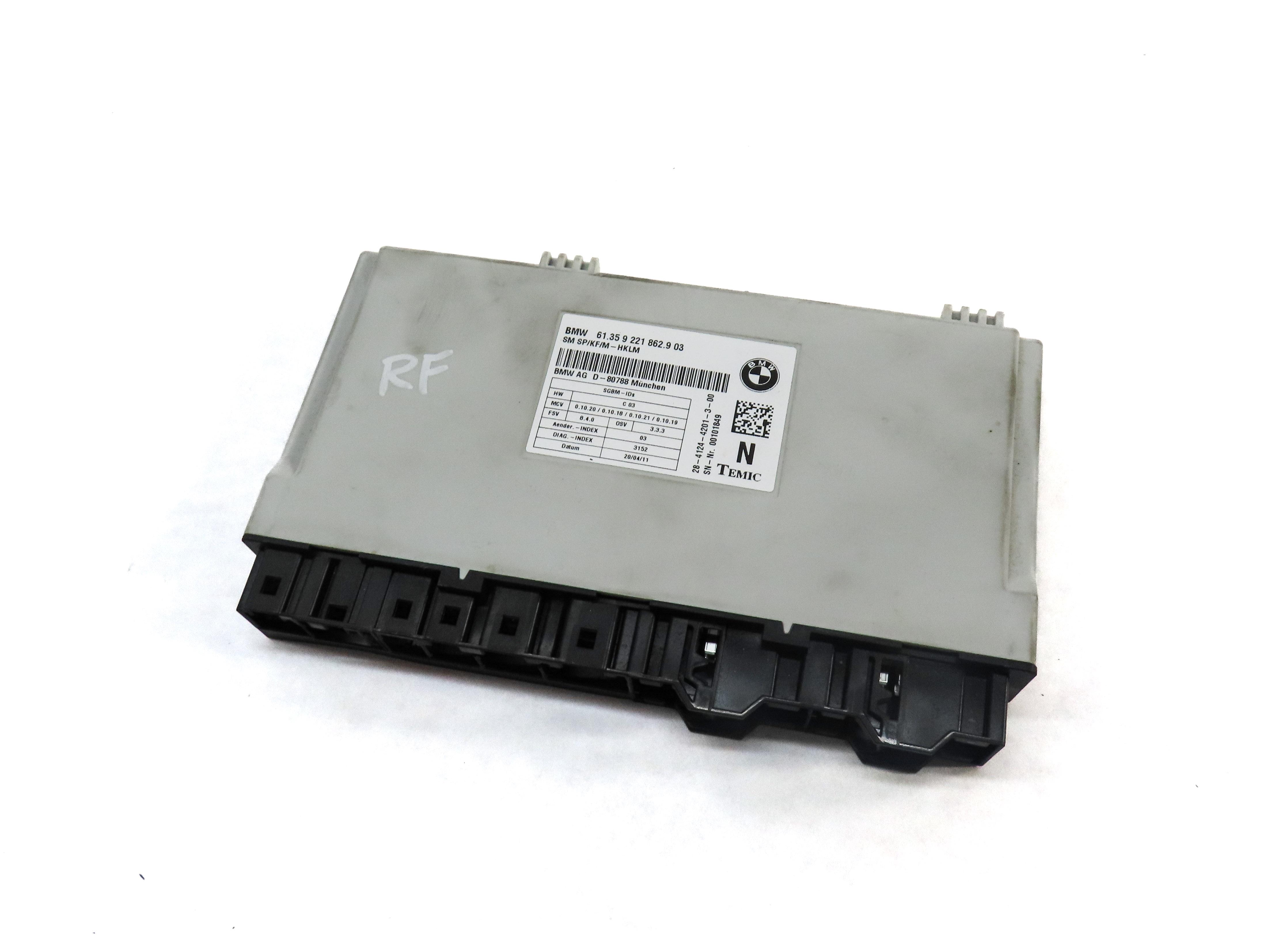 2010-2016 BMW 128i 328i 335i M3 X1 X5 X6 Z4 - FRONT MEMORY SEAT CONTROL MODULE — exact item pictured