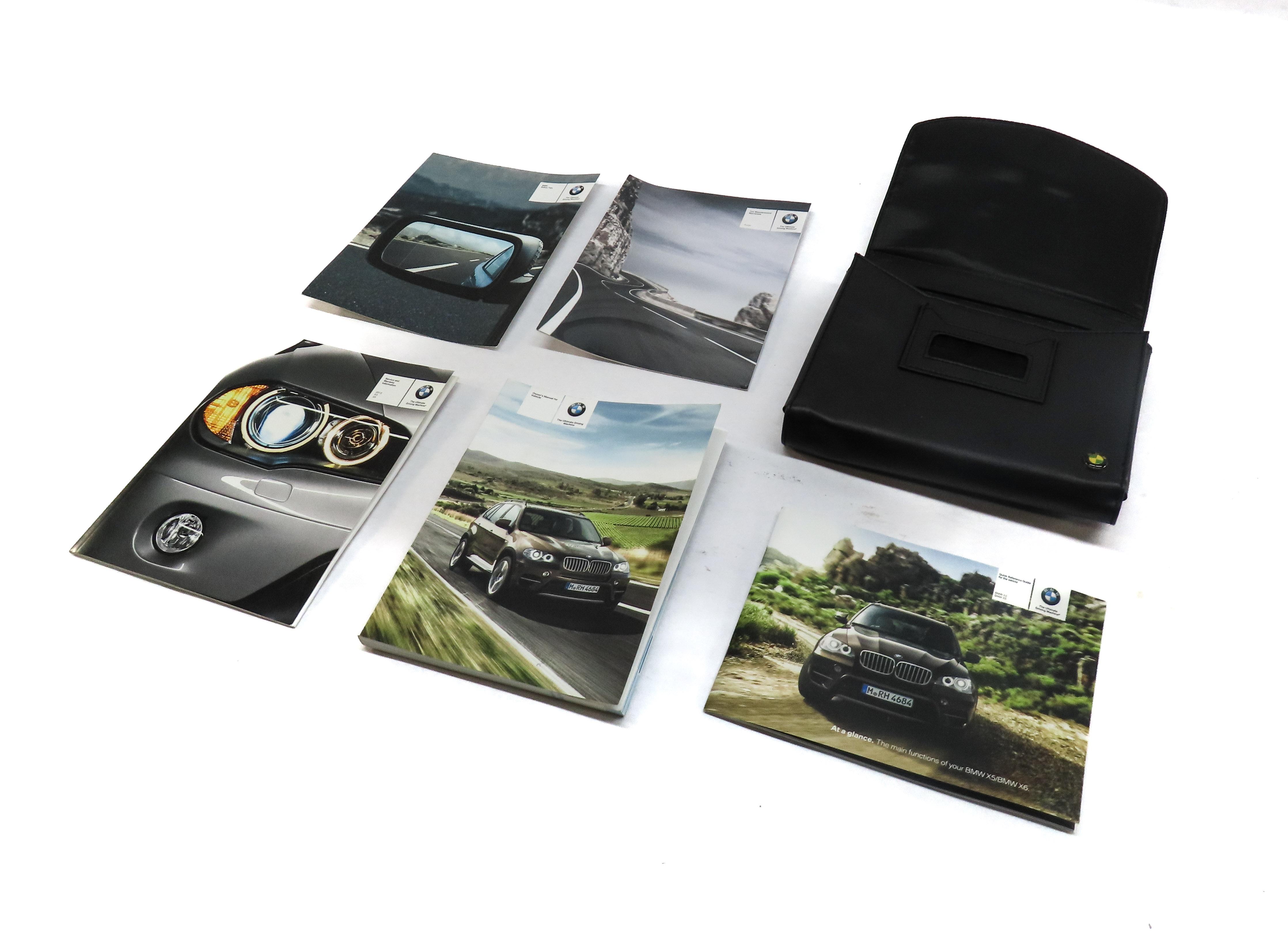 2012 BMW X5 (E70) OWNERS MANUAL BOOK BOOKLET GUIDE SET w/ CASE — exact item pictured