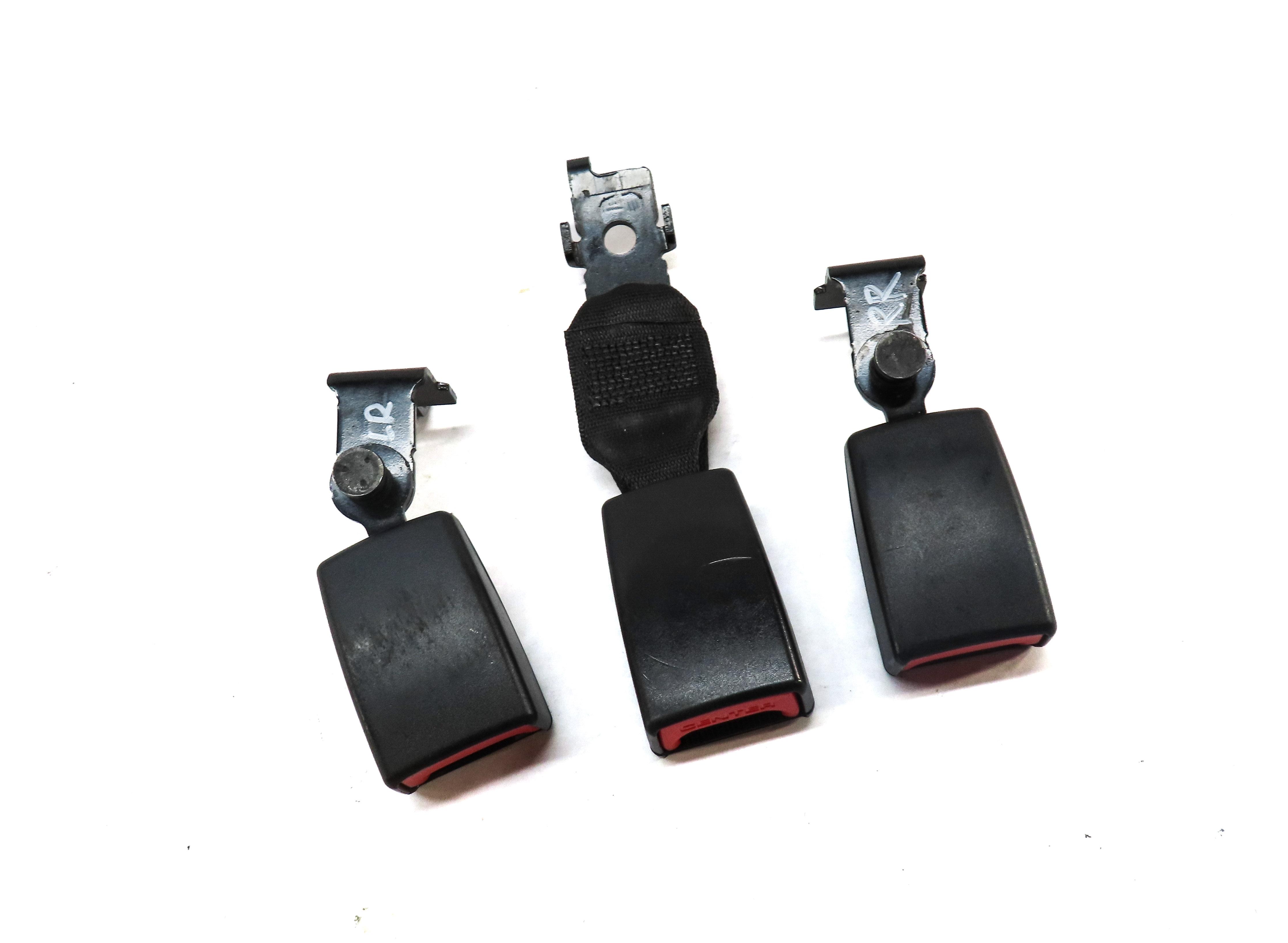 2012 BMW X5 (E70) REAR SEAT LEFT CENTER RIGHT SEATBELT BUCKLE RECEIVER SET-3 — exact item pictured