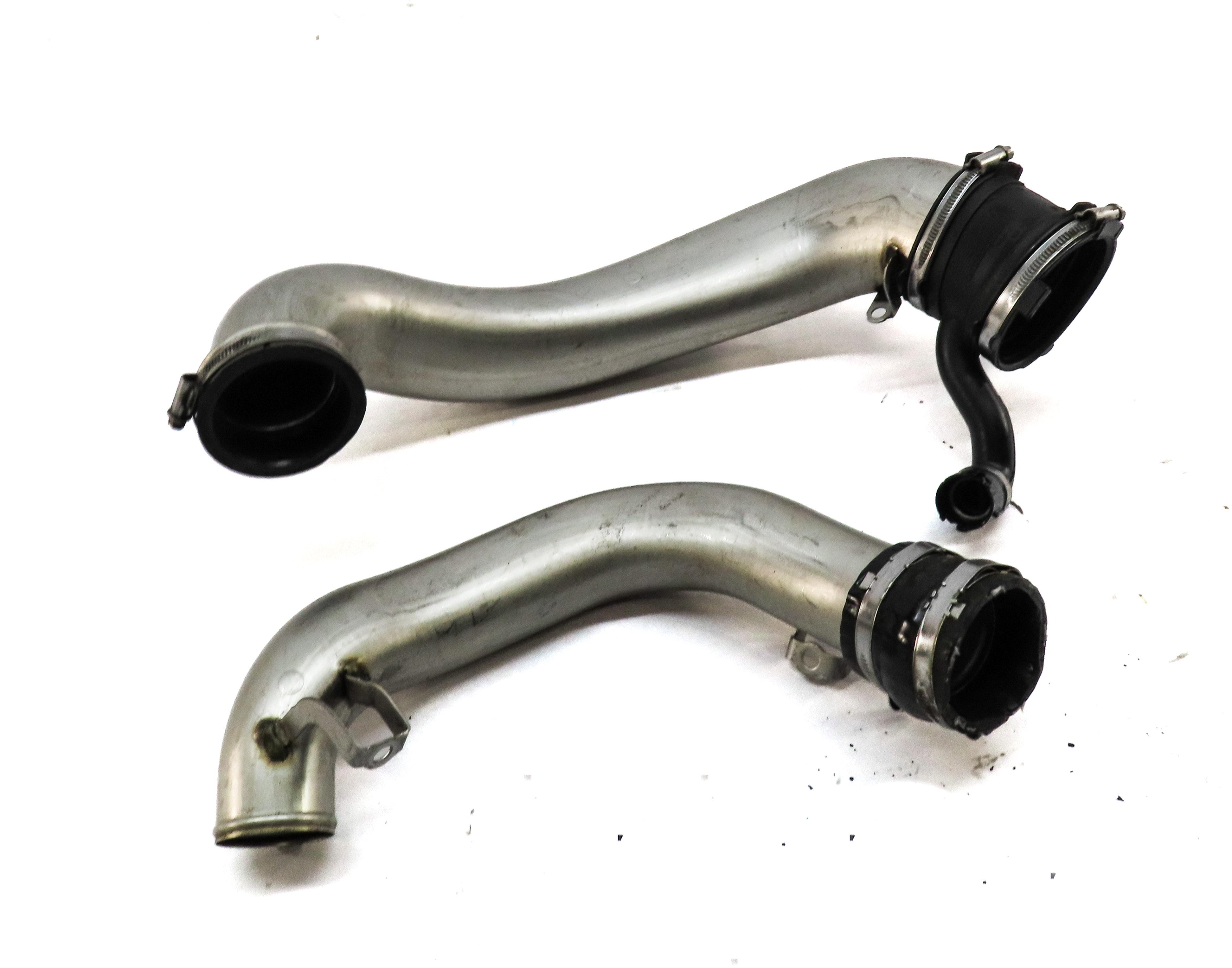2014 MERCEDES GL450 (X166) 4.6L TURBO ENGINE RIGHT AIR INTAKE PIPE SET 2 — exact item pictured
