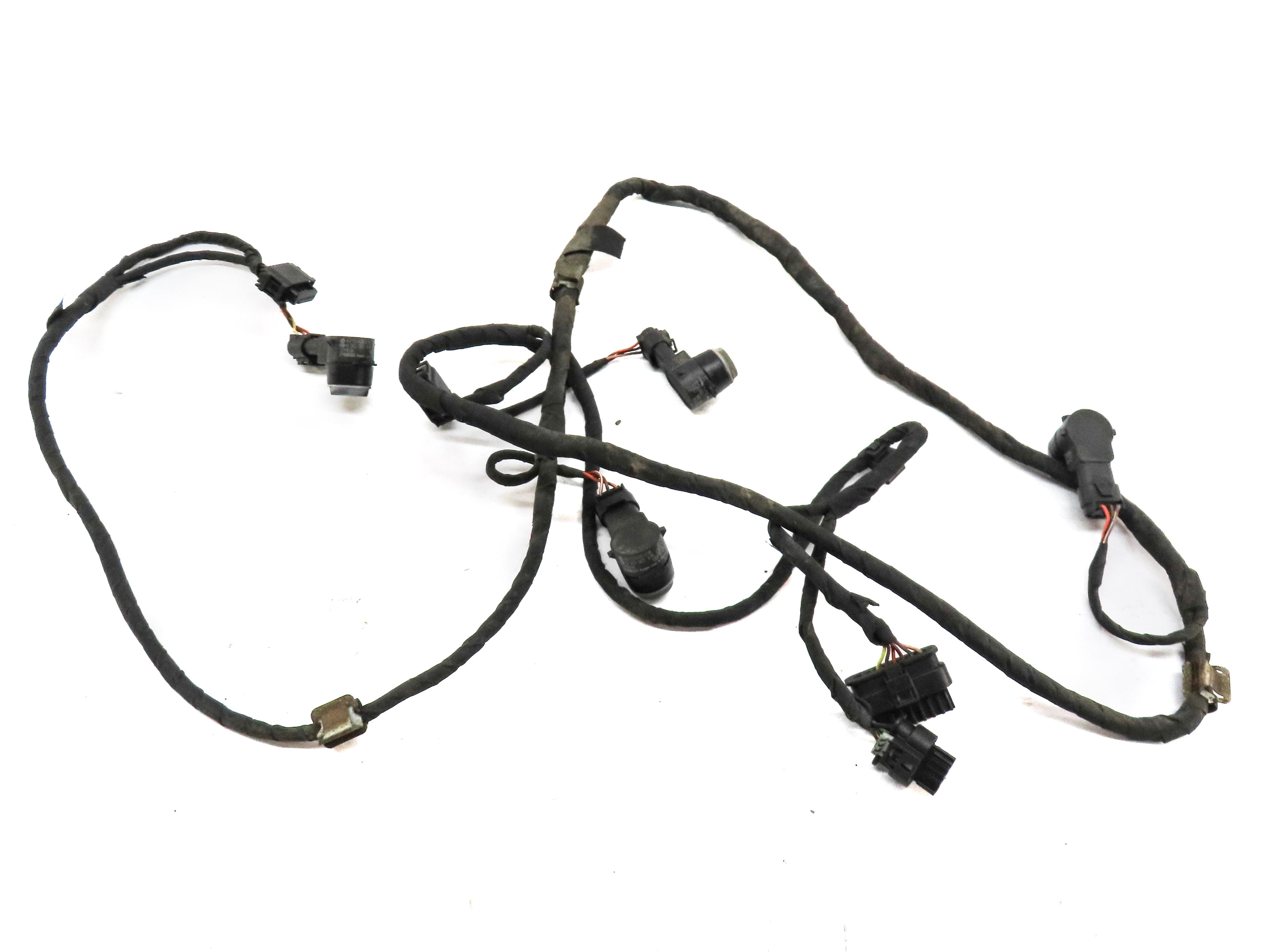 2014 MERCEDES GL450 (X166) REAR PARK ASSIST PDC SENSOR SET4 (BLACK) w/ HARNESS — exact item pictured
