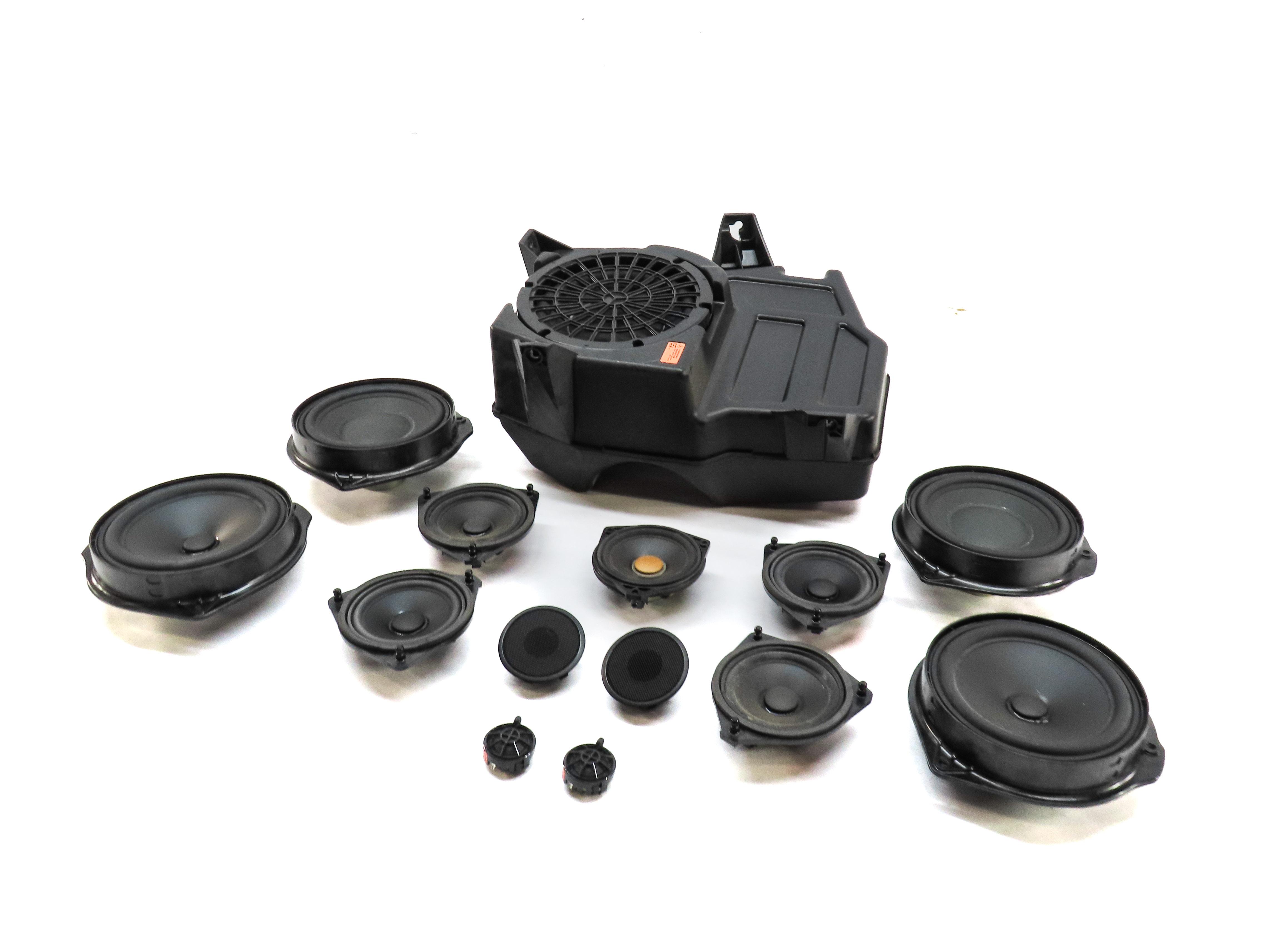 2014 MERCEDES GL450 (X166) FRONT REAR LEFT RIGHT LOGIC 7 SPEAKER SET 14 — exact item pictured