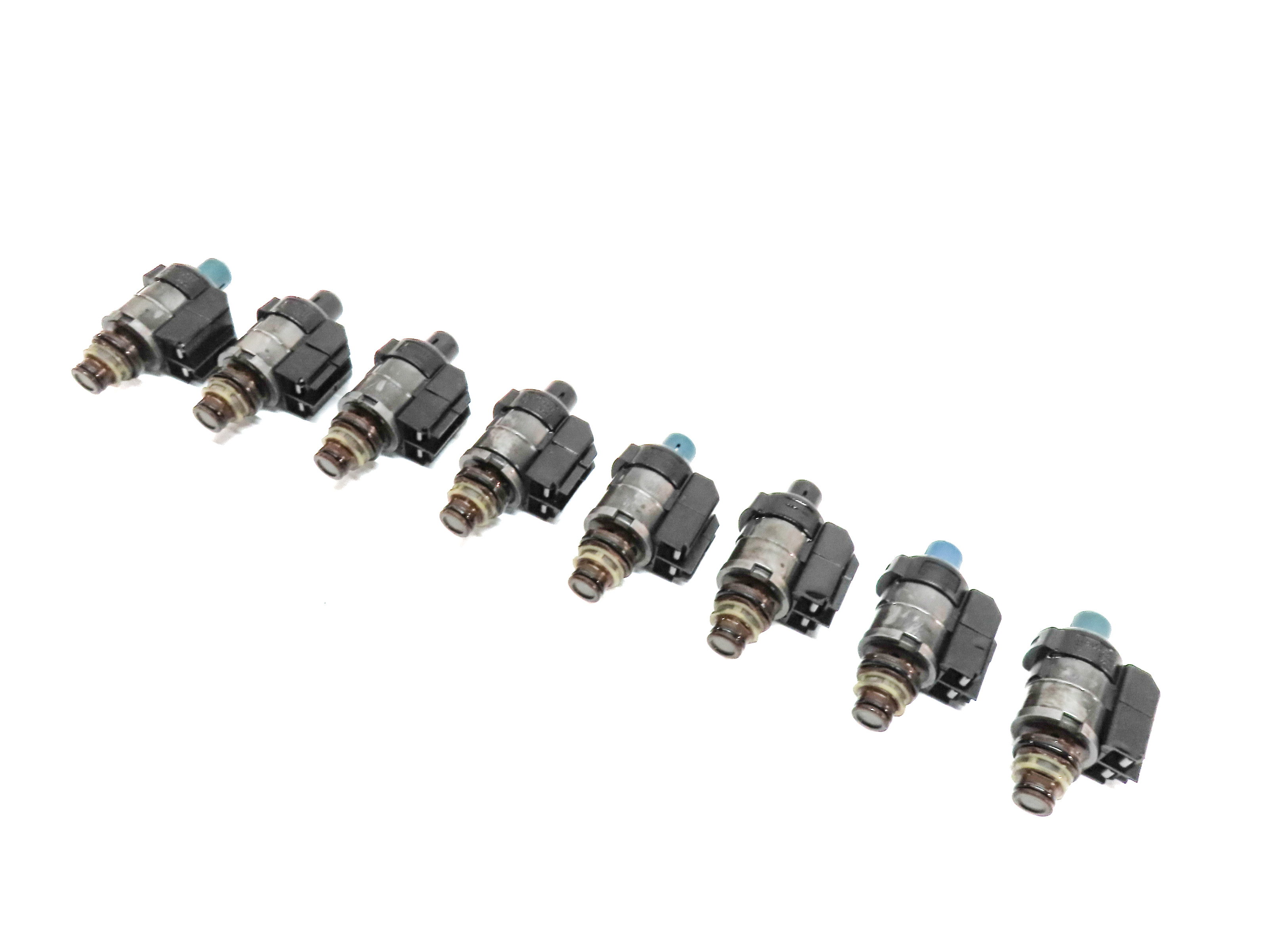 04-18 MERCEDES C CL E GL G ML S SLK 722.9 TRANSMISSION VALVE BODY SOLENOID SET-8 — exact item pictured