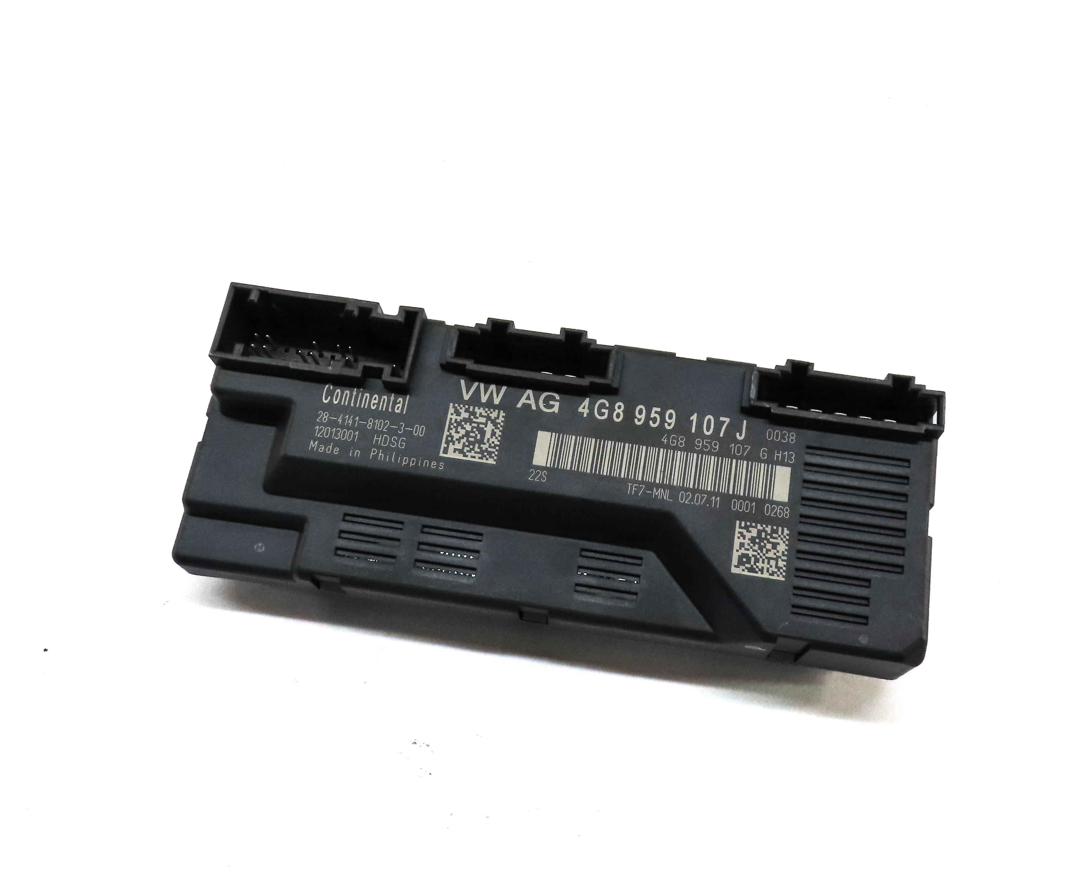2012 AUDI A7 (C7 4G8) HATCH TRUNK LIFT OPEN CLOSE CONTROL MODULE 4G8959107J — exact item pictured