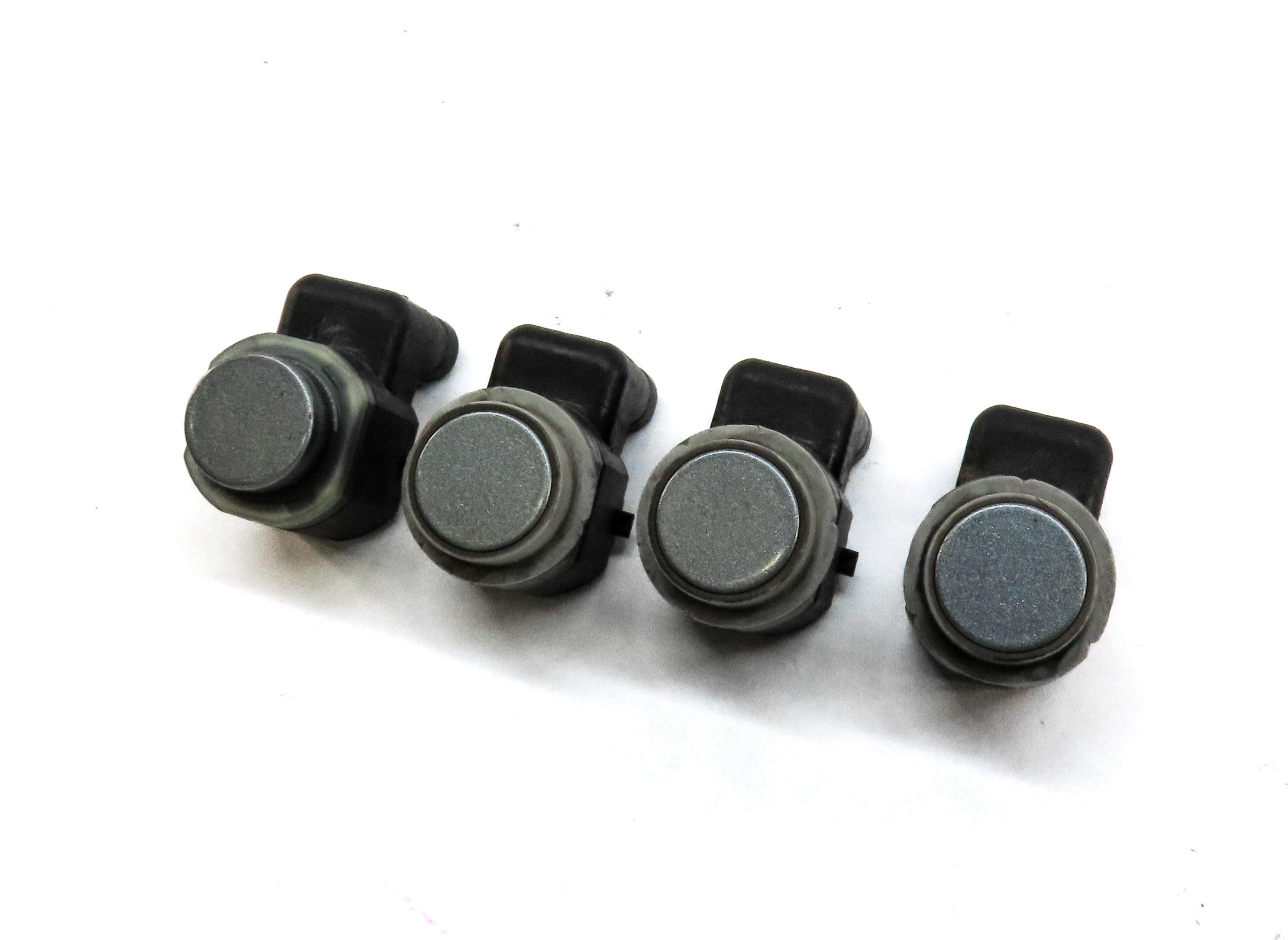 2012 AUDI A7 (C7 4G8) REAR PARK ASSIST PDC SENSOR SET4 (GRAY) w/ WIRE HARNESS — exact item pictured
