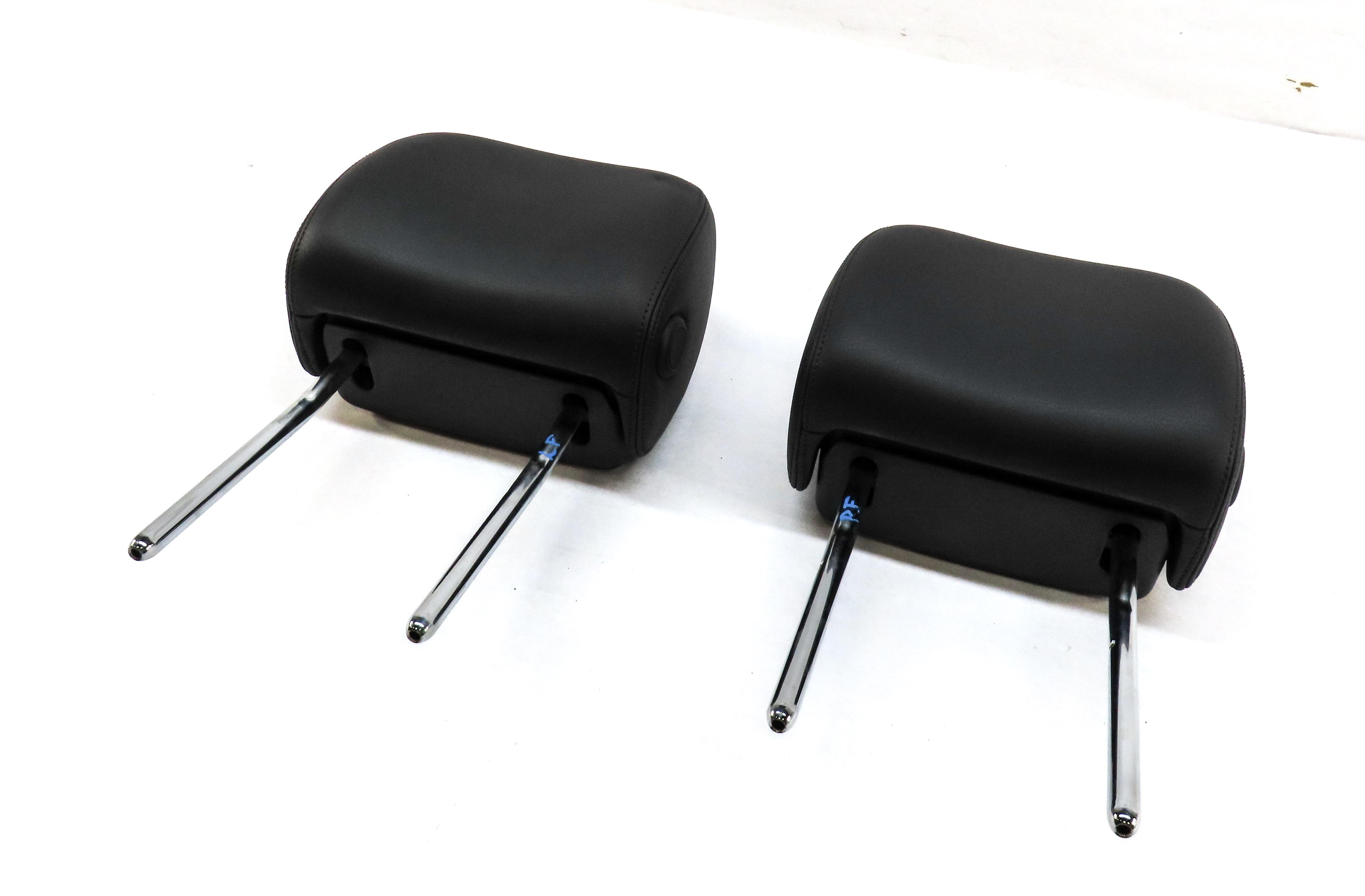 12-18 AUDI A6 A7 S6 S7 RS7 (C7 4G8) FRONT LEFT & RIGHT SEAT HEADREST SET (BLACK) — exact item pictured