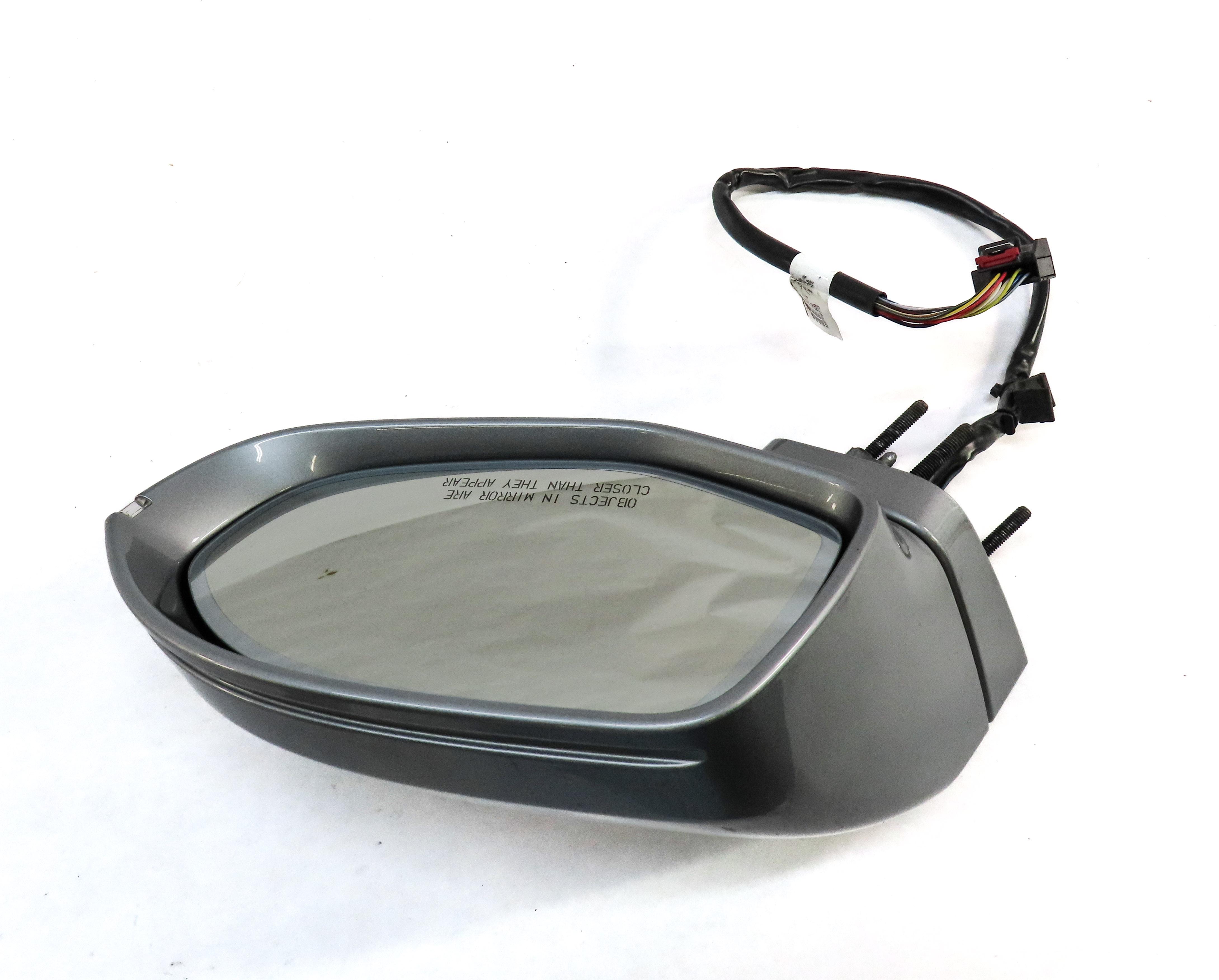 12-15 AUDI A7 (C7 4G8) FRONT RIGHT DOOR MIRROR HEATED MANUAL FOLD (GRAY) — exact item pictured