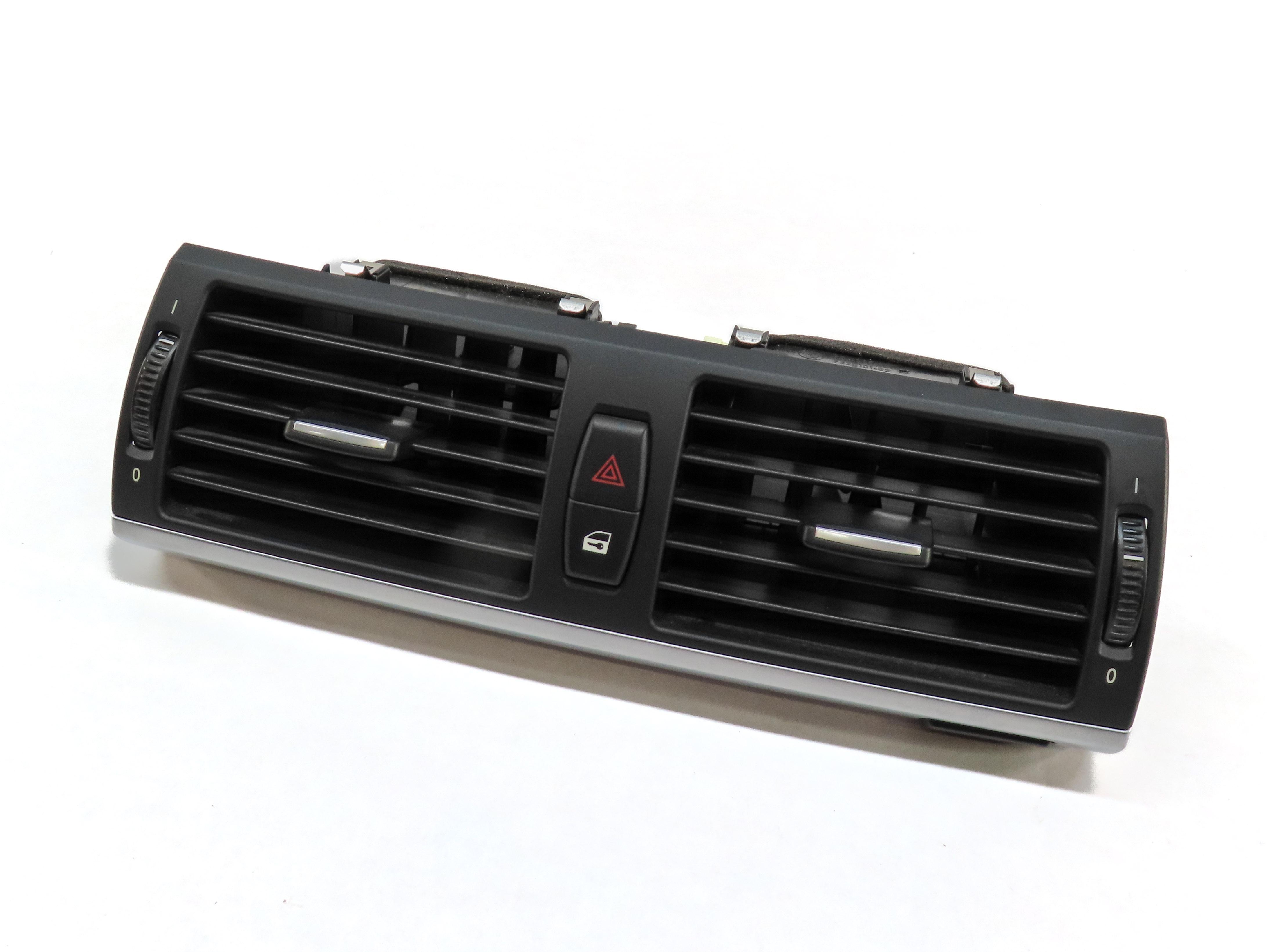 2012 BMW X5 E70 FRONT CENTER DASH HVAC A/C HEATER AIR VENT w/ LOCK SWITCH HAZARD — exact item pictured