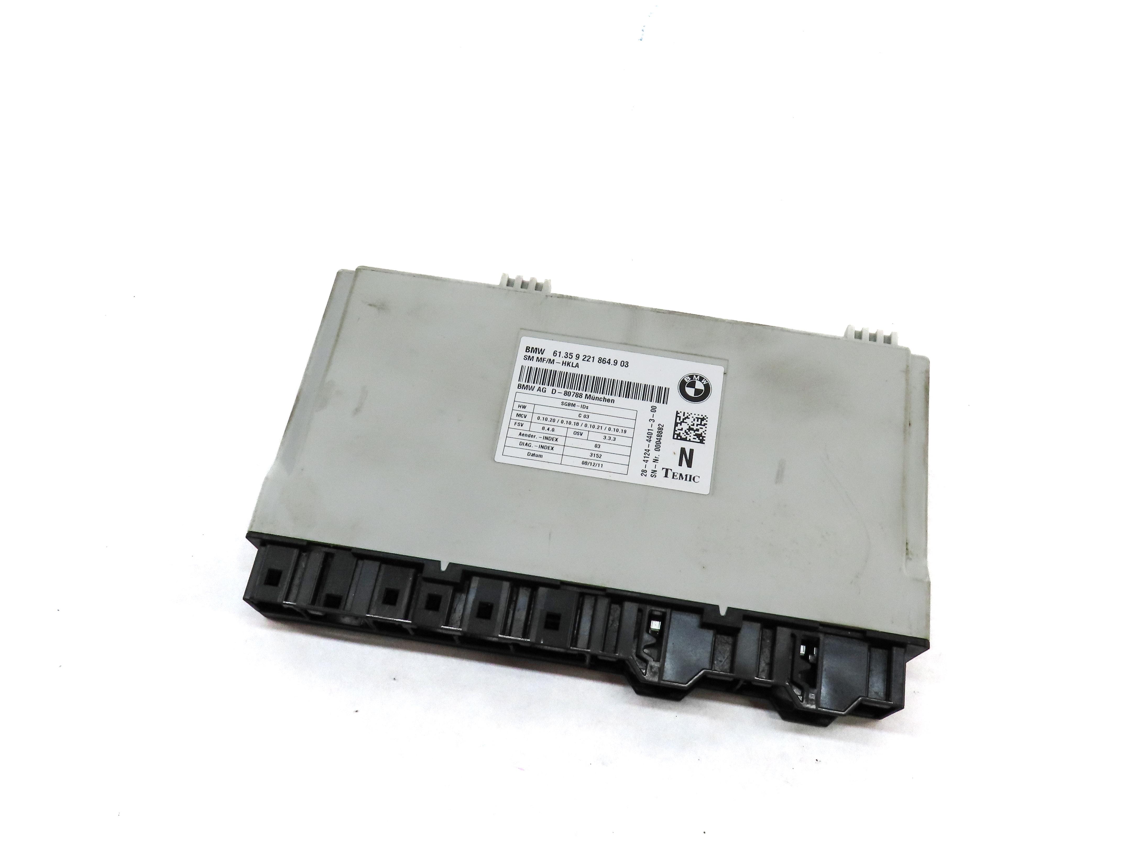 2011-2014 BMW X5 X5M X6 X6M (E70 E71) FRONT RIGHT COMFORT SEAT CONTROL MODULE — exact item pictured