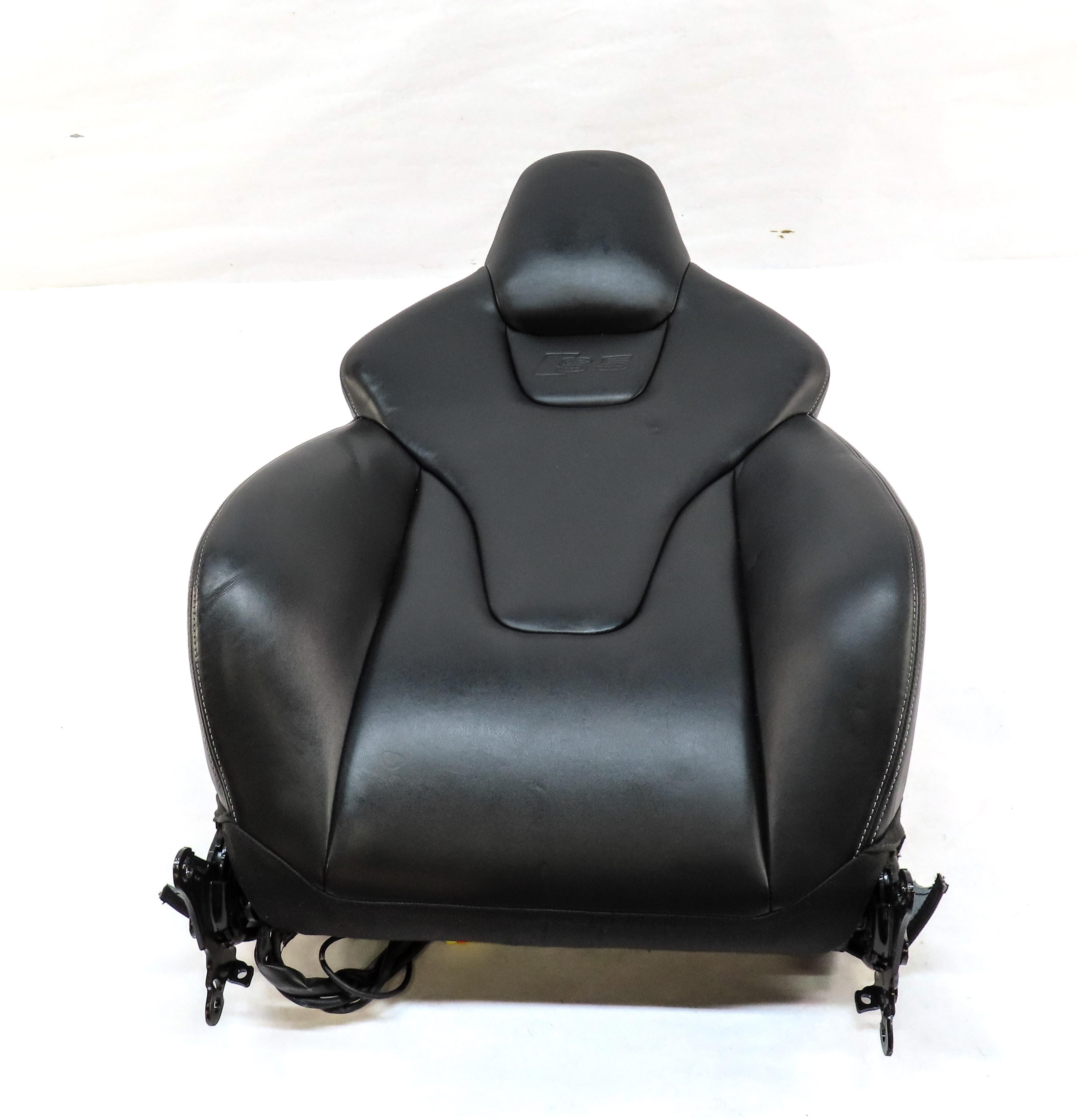 2013 AUDI S5 (B8 8T) FRONT RIGHT UPPER TOP HEATED SPORT SEAT CUSHION (BLACK) — exact item pictured